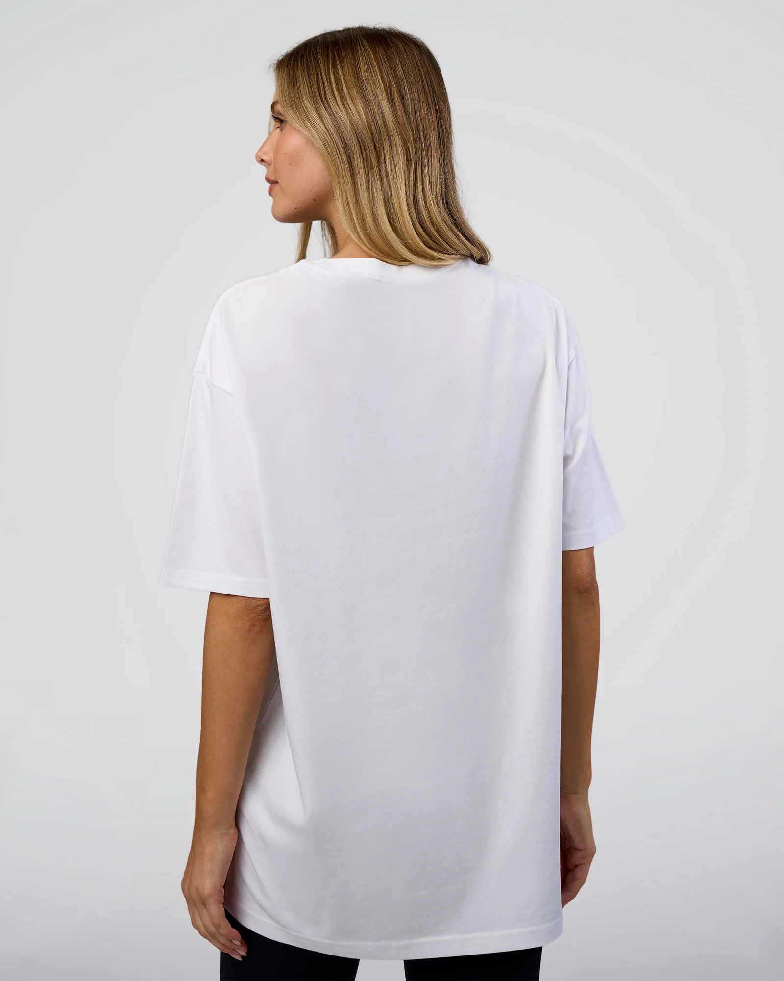 1% Better Every Day EST FLXCotton Oversized Tee - White - Image 7