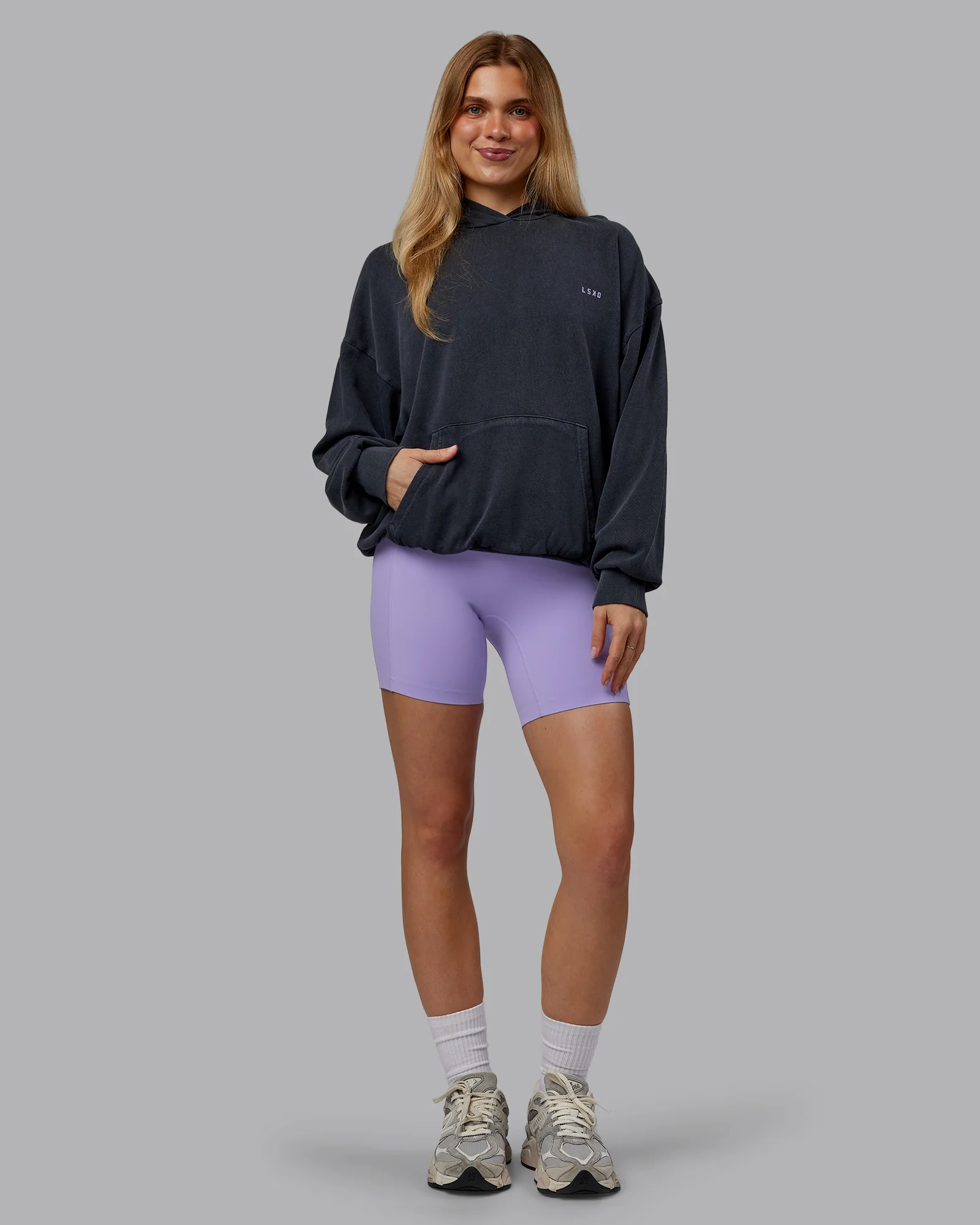 1% Better Value Series Oversized Hoodie - Black-Violet Ray - Image 10