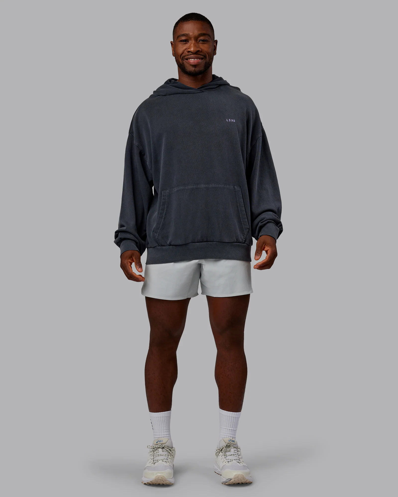 1% Better Value Series Oversized Hoodie - Black-Violet Ray - Image 11
