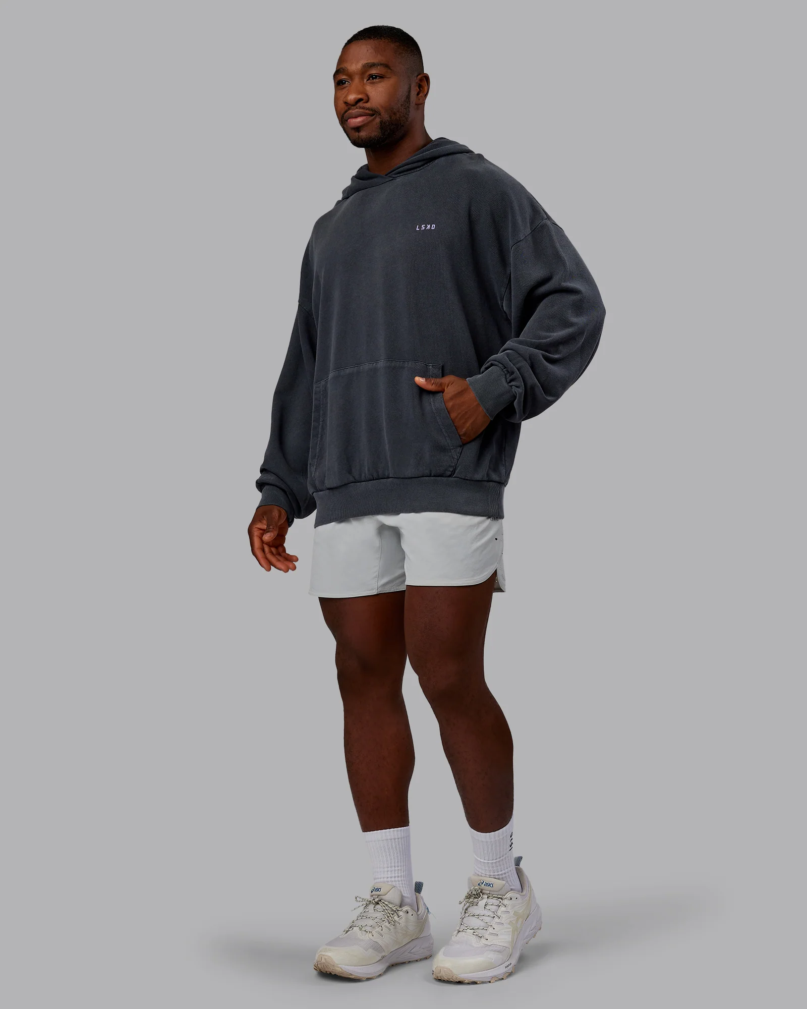 1% Better Value Series Oversized Hoodie - Black-Violet Ray - Image 5