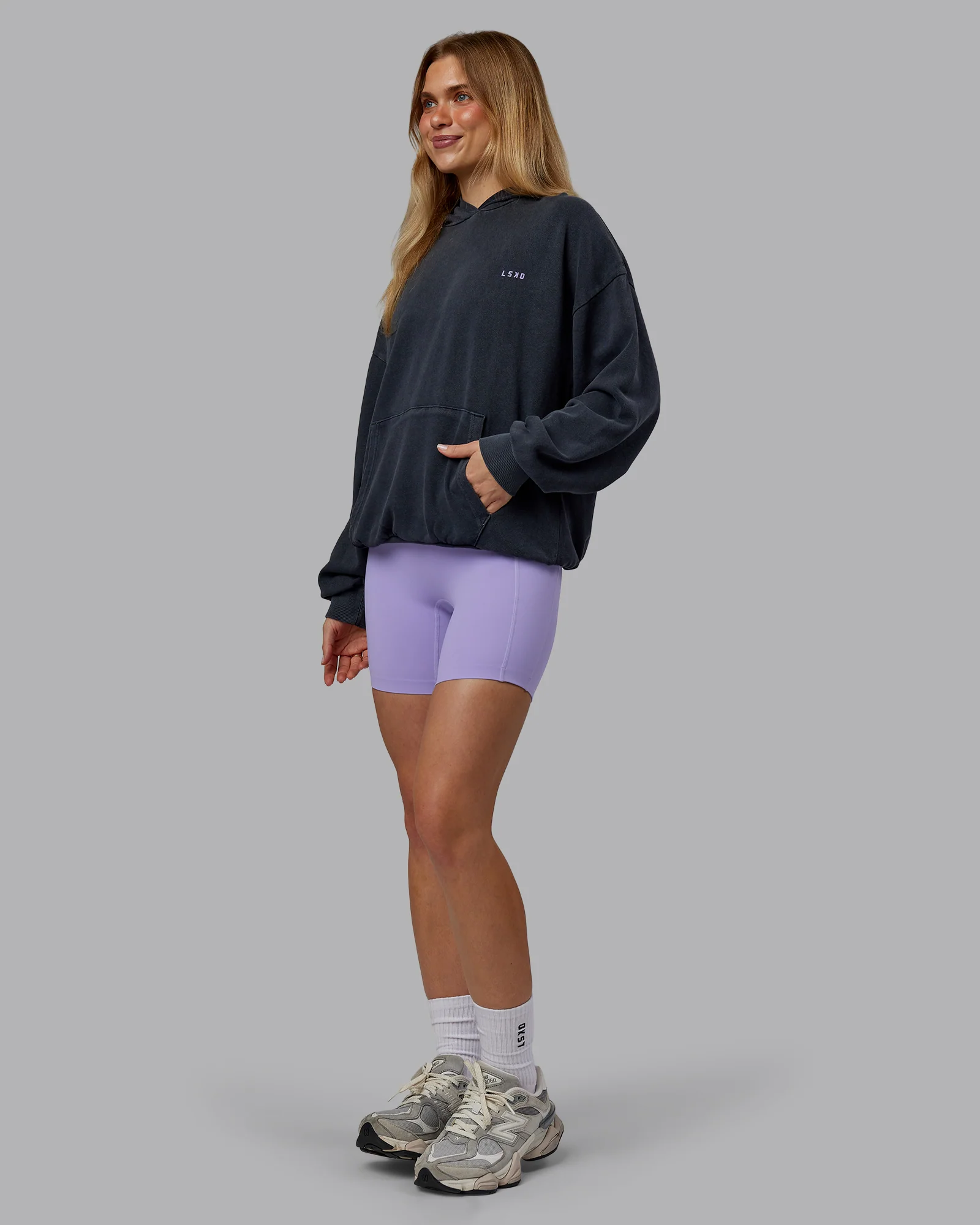 1% Better Value Series Oversized Hoodie - Black-Violet Ray - Image 6