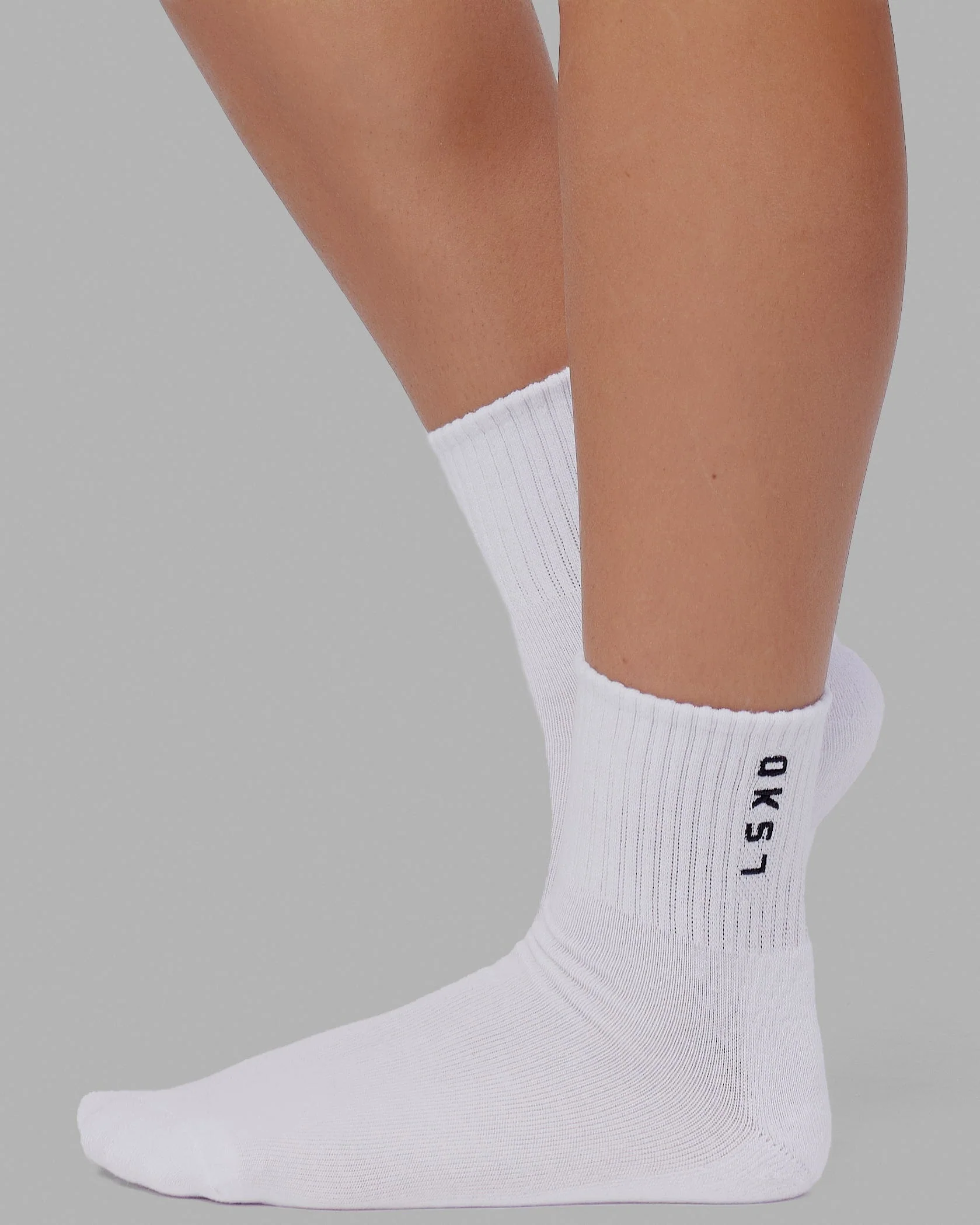 Signal Quarter Socks 3 Pack - White-Black - Image 3