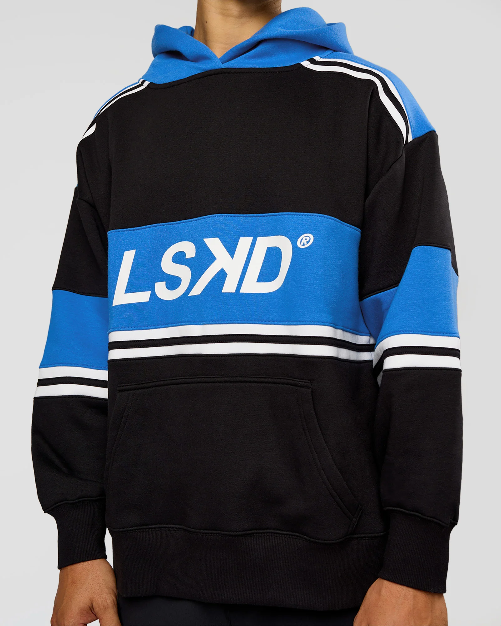 A-Team Oversized Hoodie - Caviar-Palace Blue - Image 11