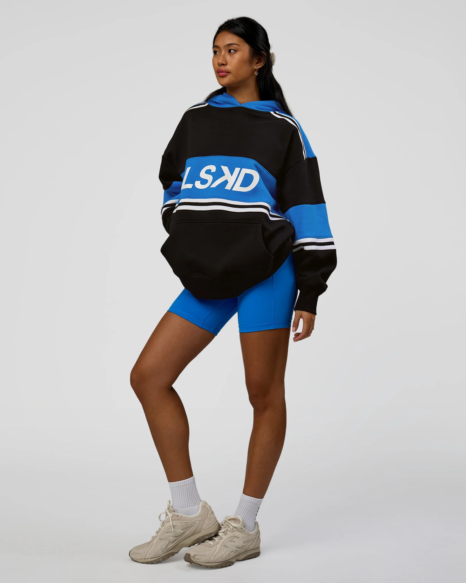 A-Team Oversized Hoodie - Caviar-Palace Blue - Image 13