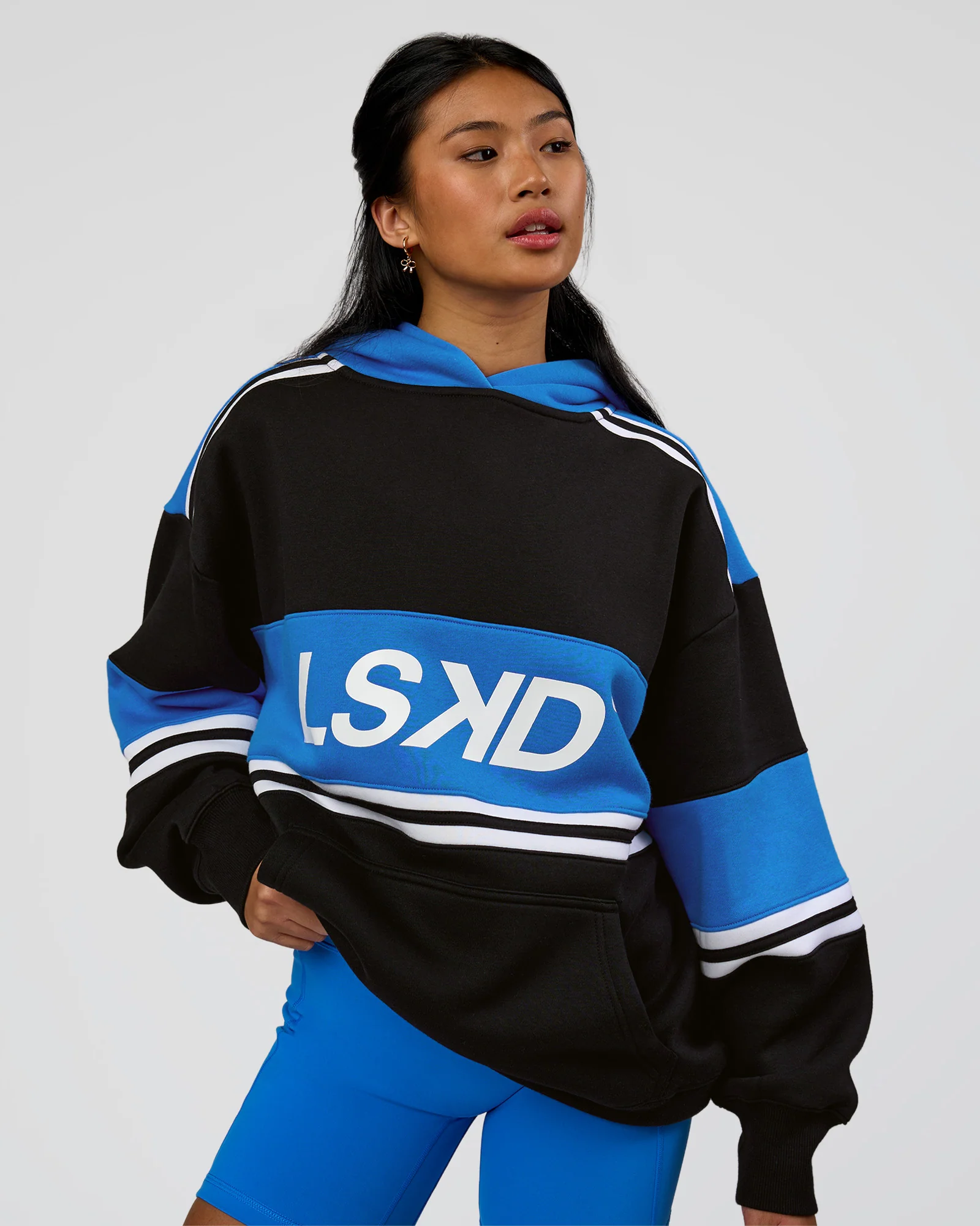 A-Team Oversized Hoodie - Caviar-Palace Blue - Image 14