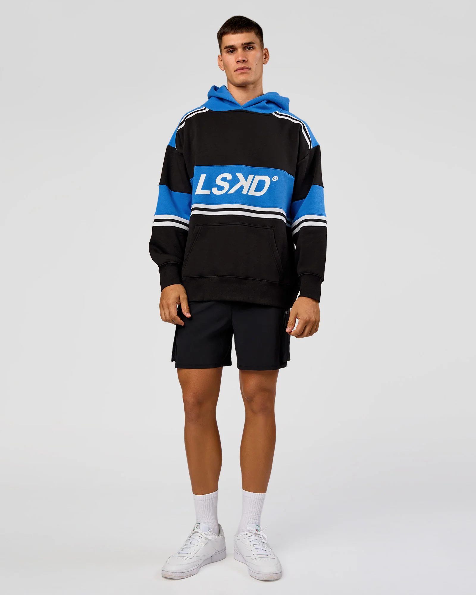 A-Team Oversized Hoodie - Caviar-Palace Blue - Image 3
