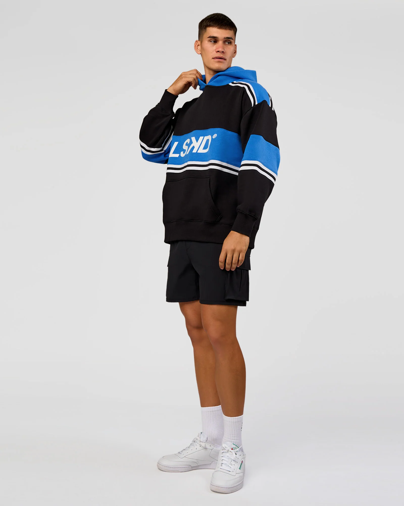 A-Team Oversized Hoodie - Caviar-Palace Blue - Image 7