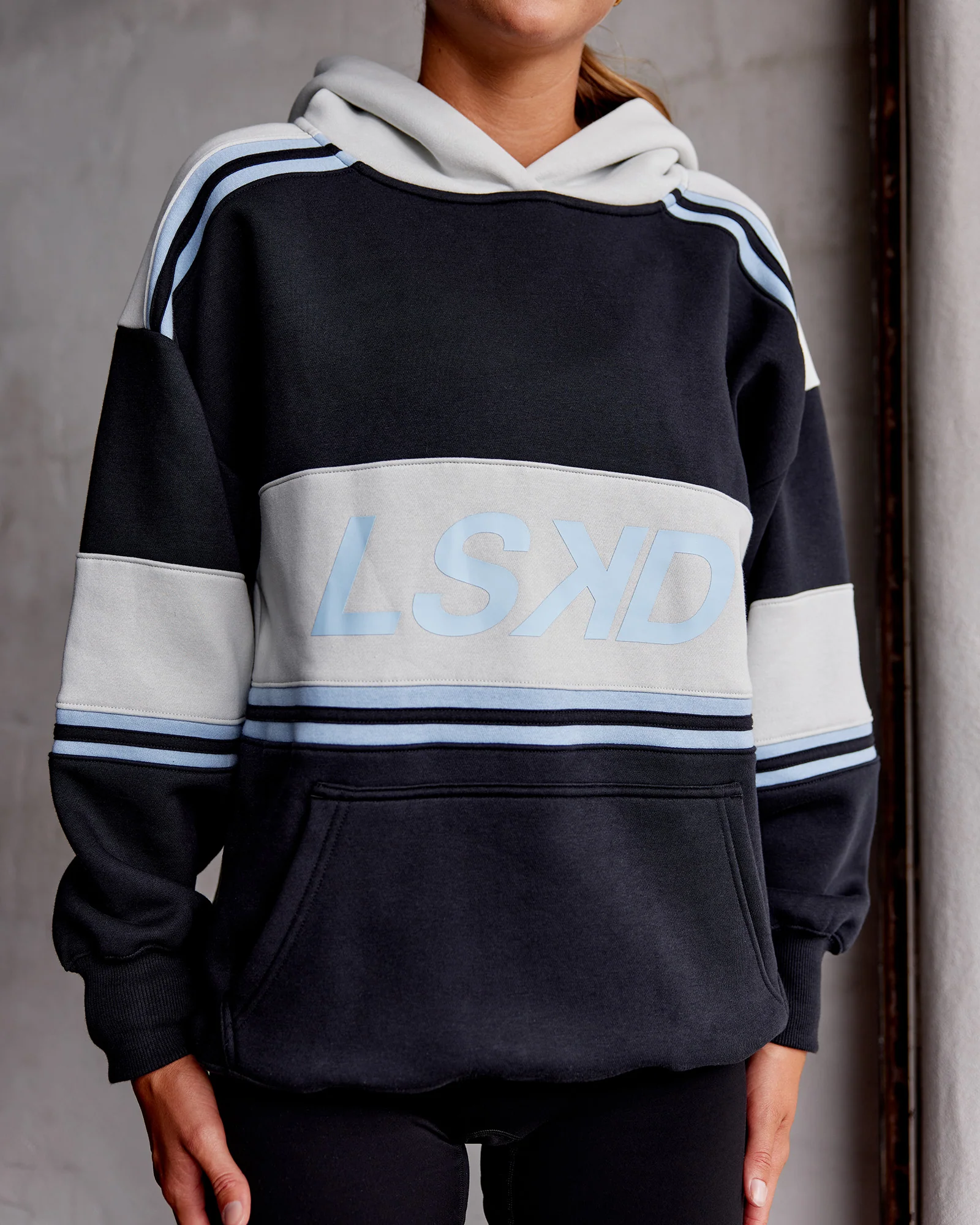 A-Team Oversized Hoodie - Caviar-Open Air - Image 2