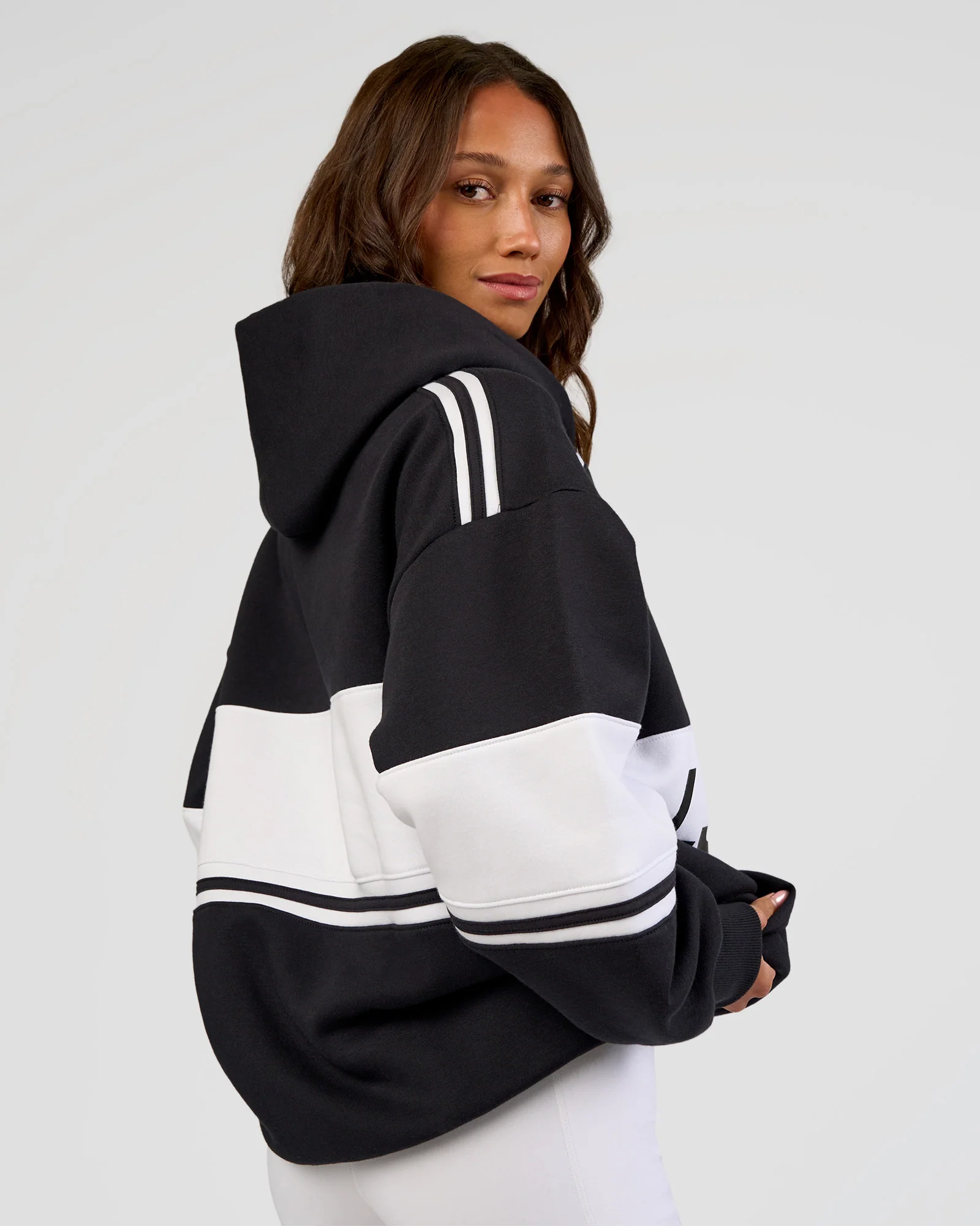 A-Team Oversized Hoodie - Caviar-White - Image 12