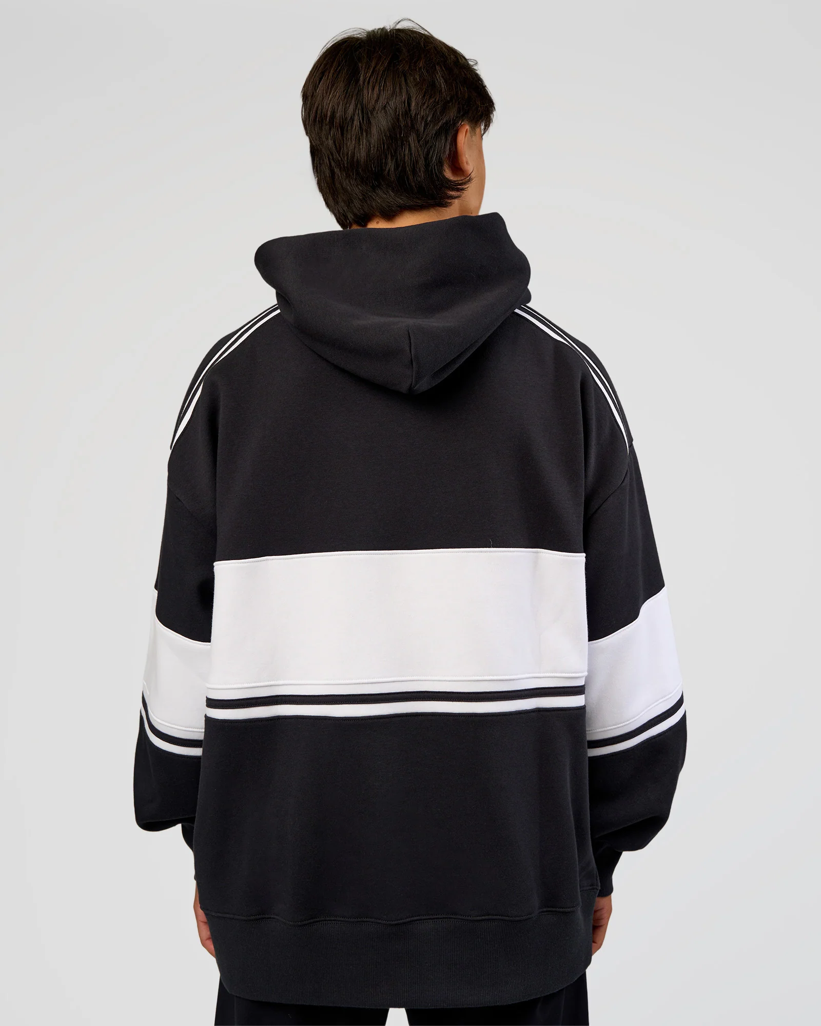 A-Team Oversized Hoodie - Caviar-White - Image 6