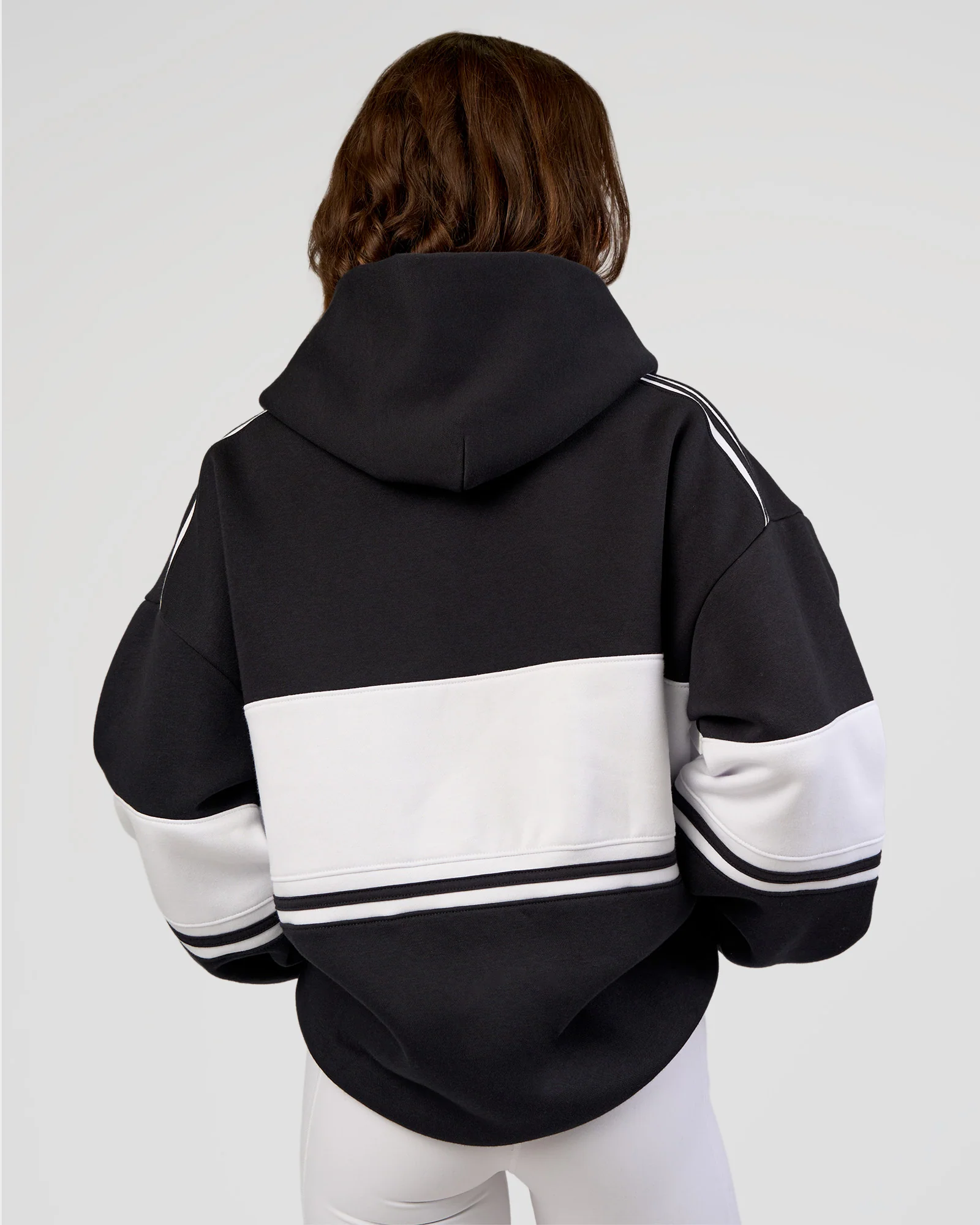 A-Team Oversized Hoodie - Caviar-White - Image 8
