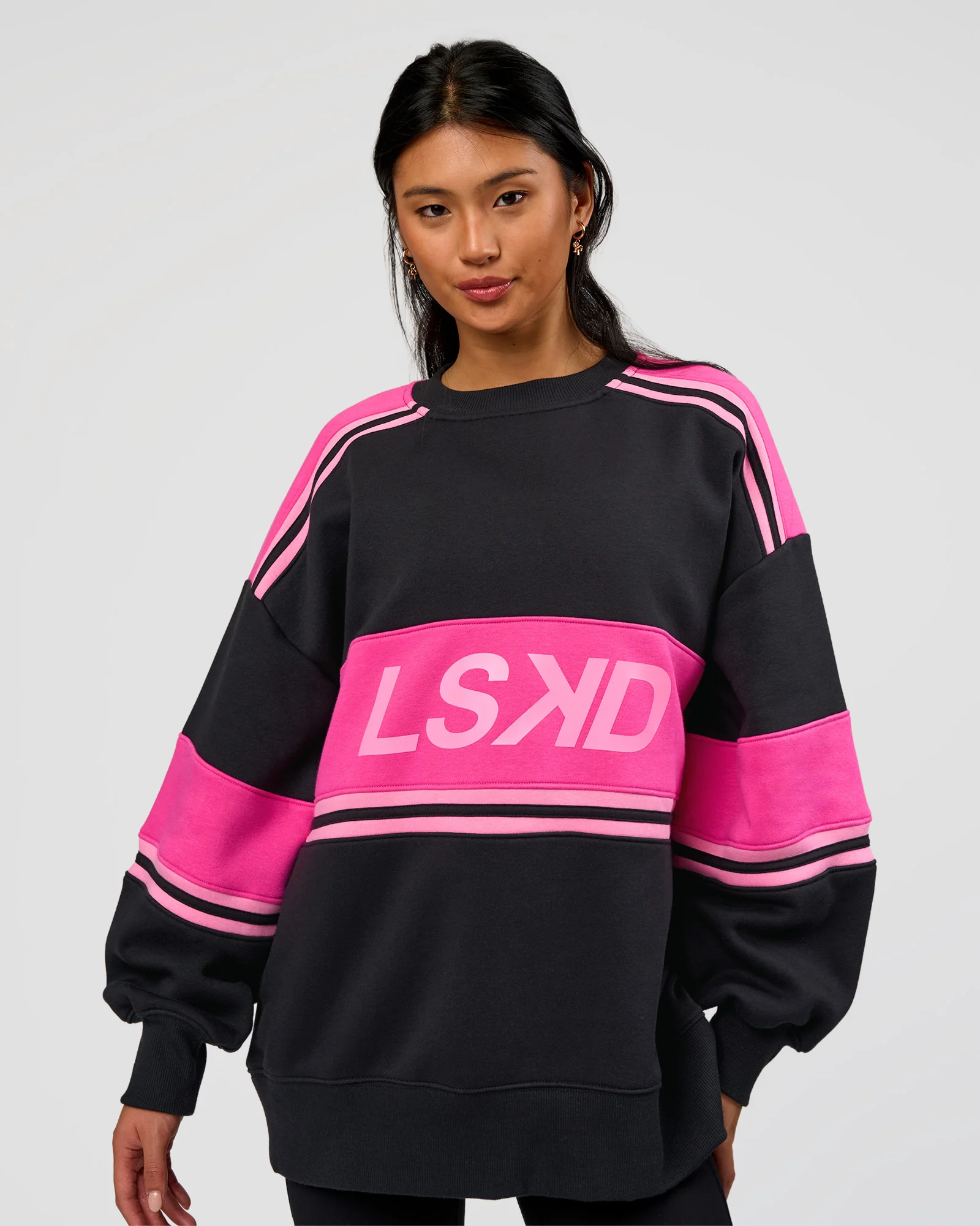 A-Team Sweater Oversize - Caviar-Ultra Pink-Candy Pink - Image 2