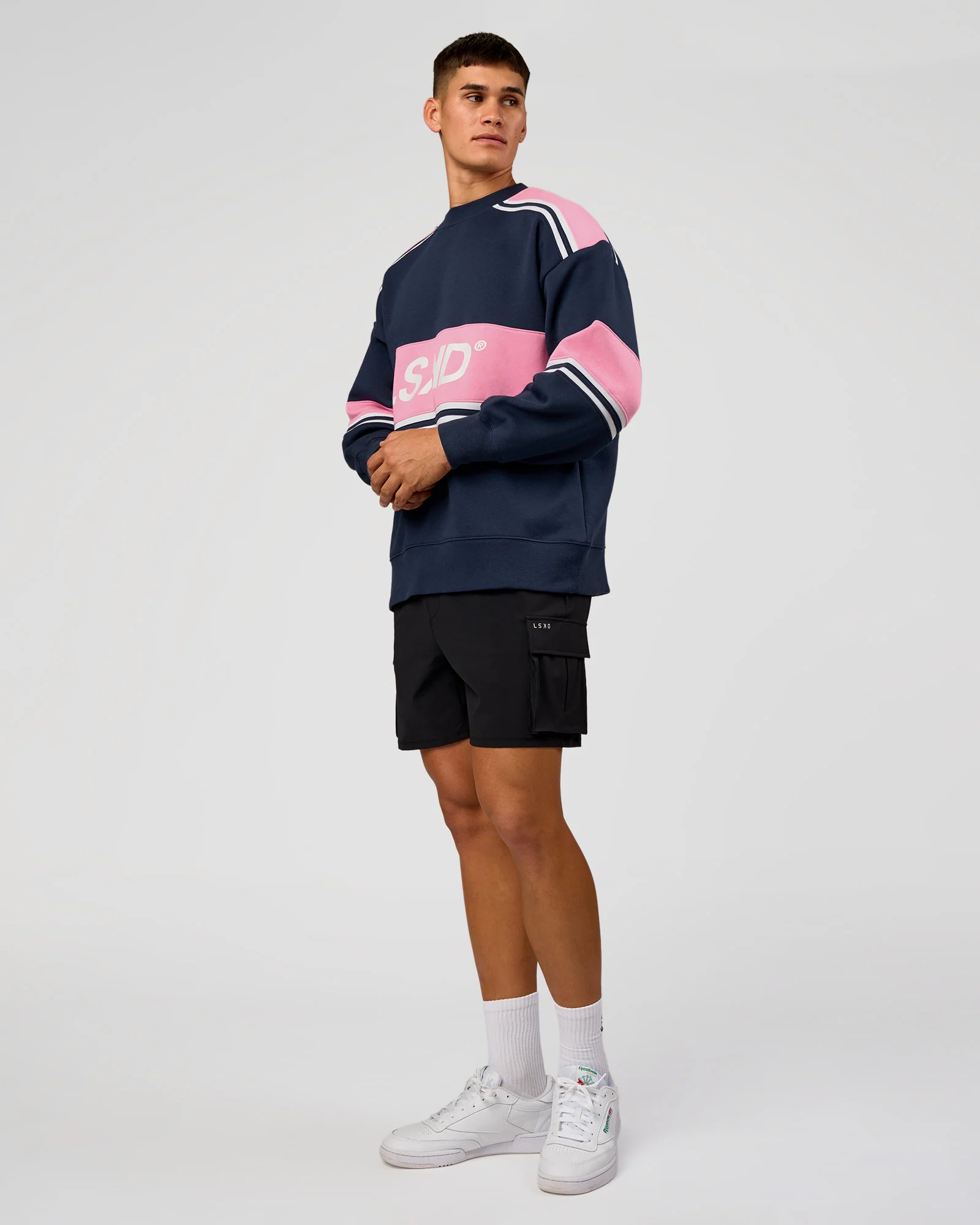A-Team Sweater Oversize - Future Navy-Candy Pink - Image 7
