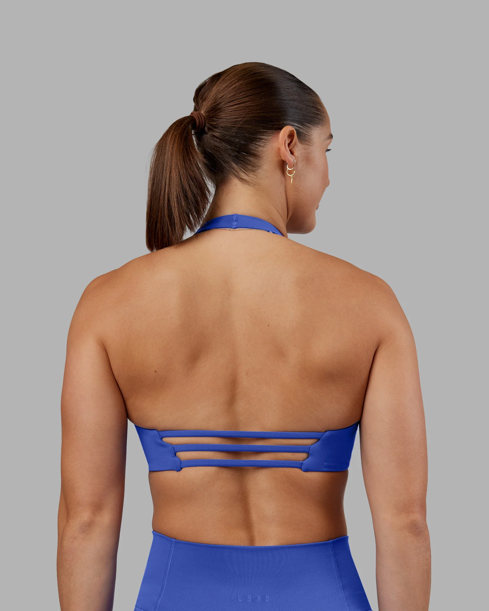 Abs Agile Halter Sports Bra - Power Cobalt - Image 7