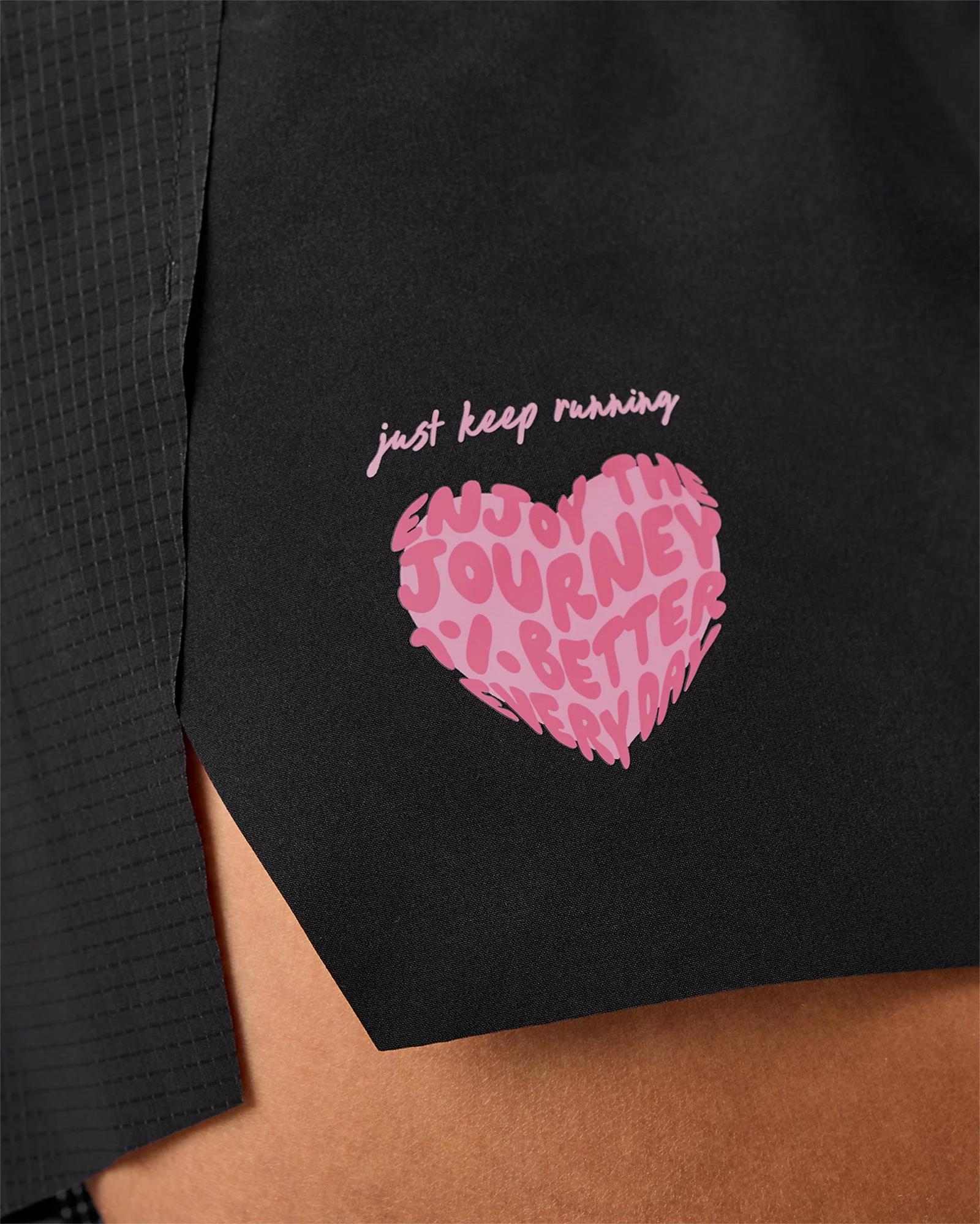 Accelerate 3" High-Rise Running Short - Black-Enjoy The Journey - Image 10