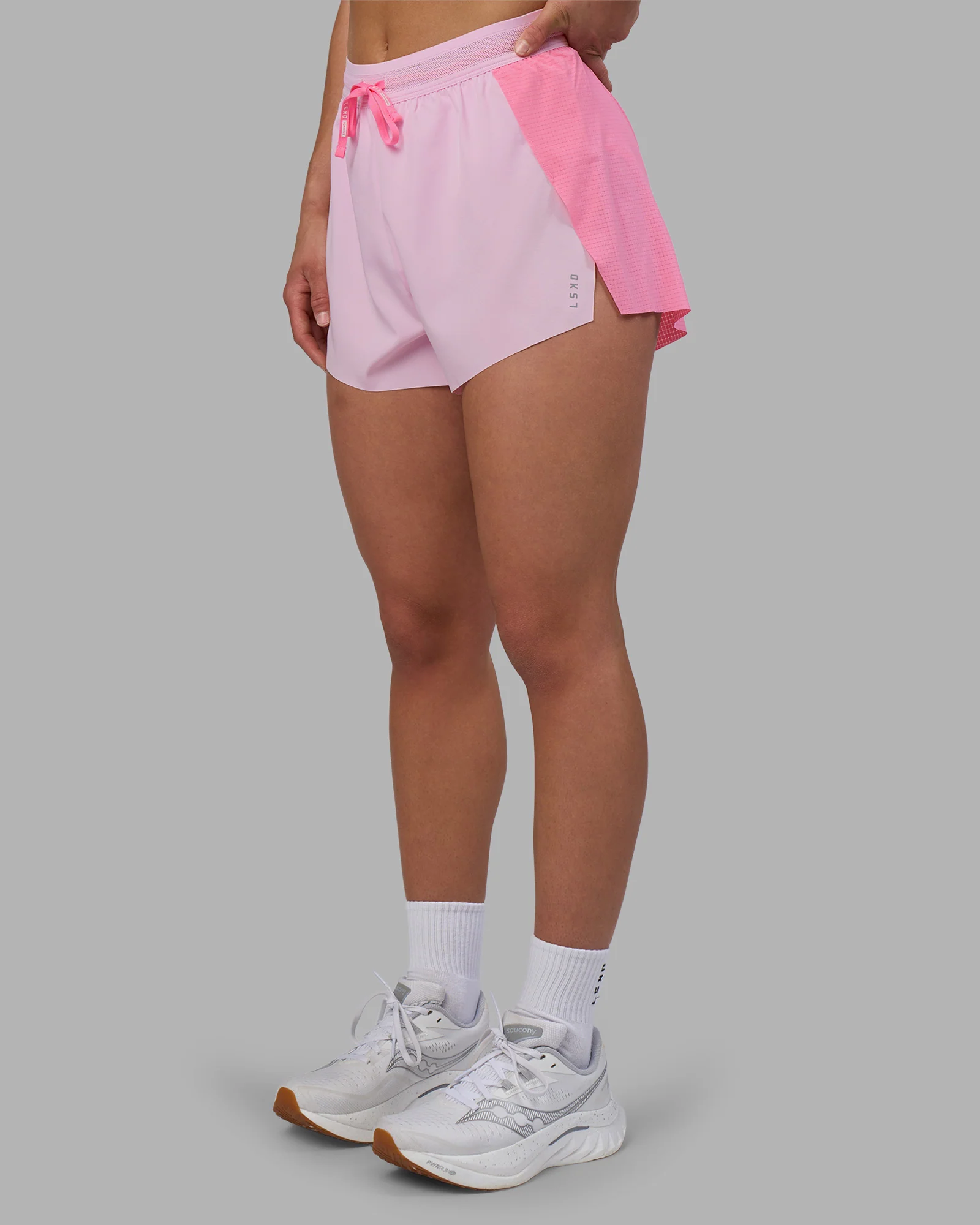 Accelerate 3" High-Rise Running Short - Candy Pink-Marshmallow - Image 7