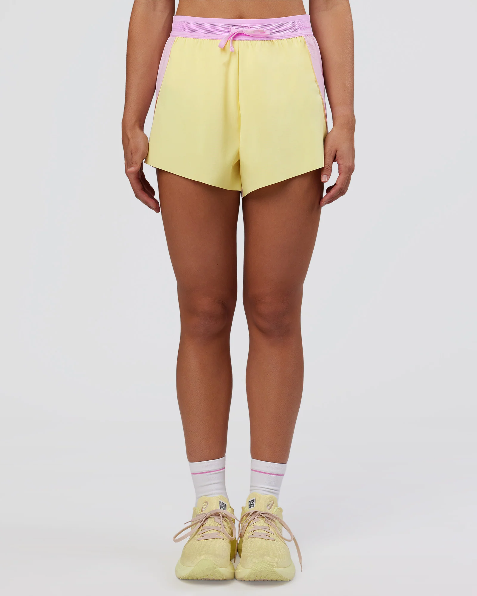 Accelerate 3" High-Rise Running Short - Marshmallow-Lemon - Image 6