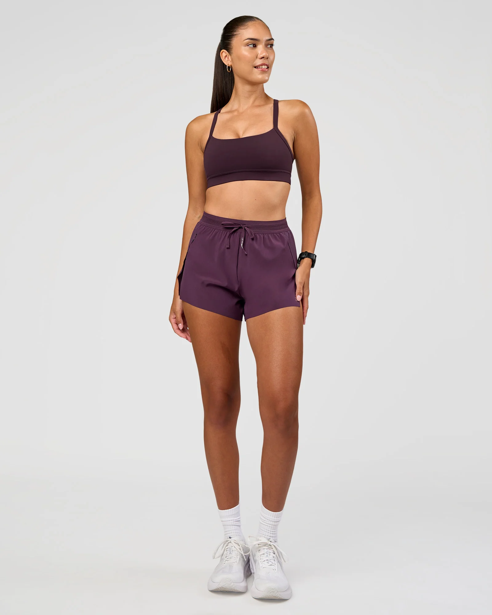 Accelerate 3" High-Rise Running Short - Midnight Plum - Image 3