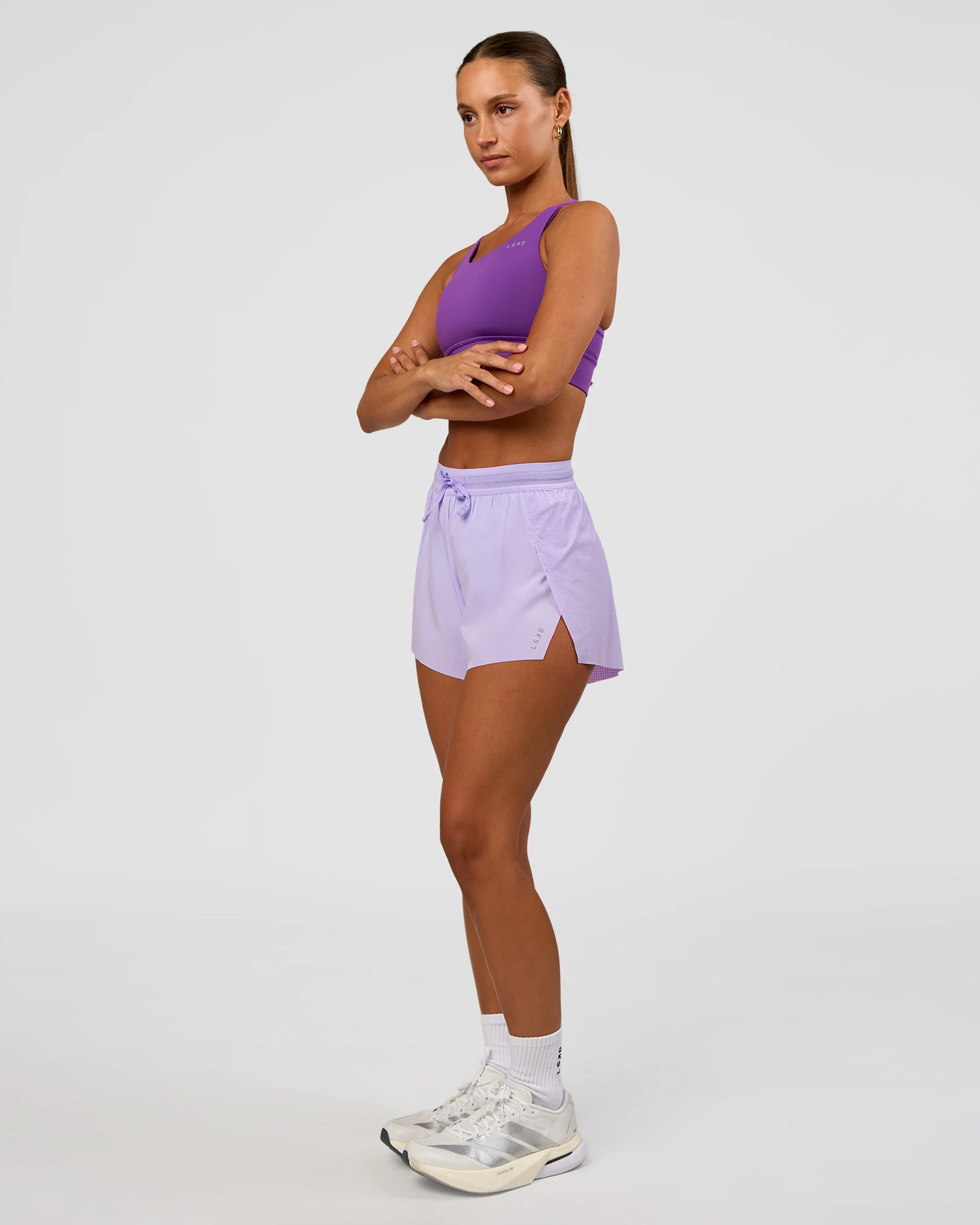 Accelerate 3" High-Rise Running Short - Pale Lilac - Image 3