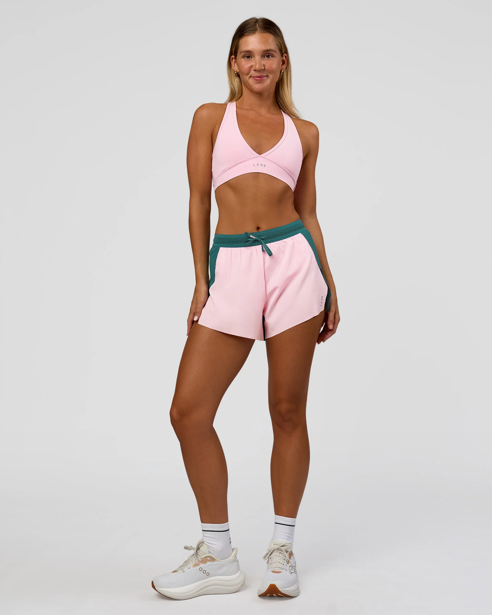 Accelerate 3" High-Rise Running Short - Transformative Teal-Marshmallow - Image 6
