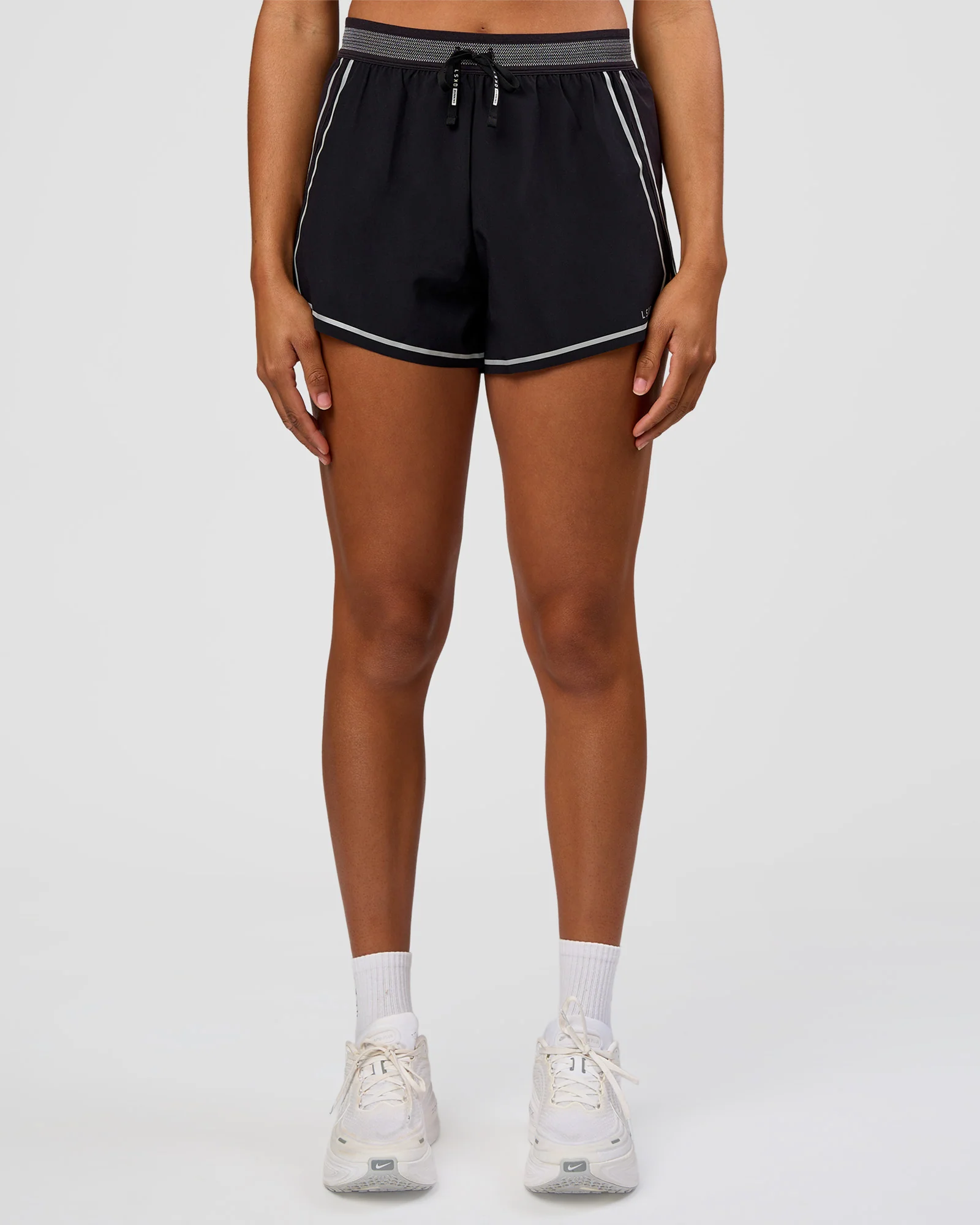 Accelerate 3" Reflective High-Rise Running Short - Black-Reflective - Image 3