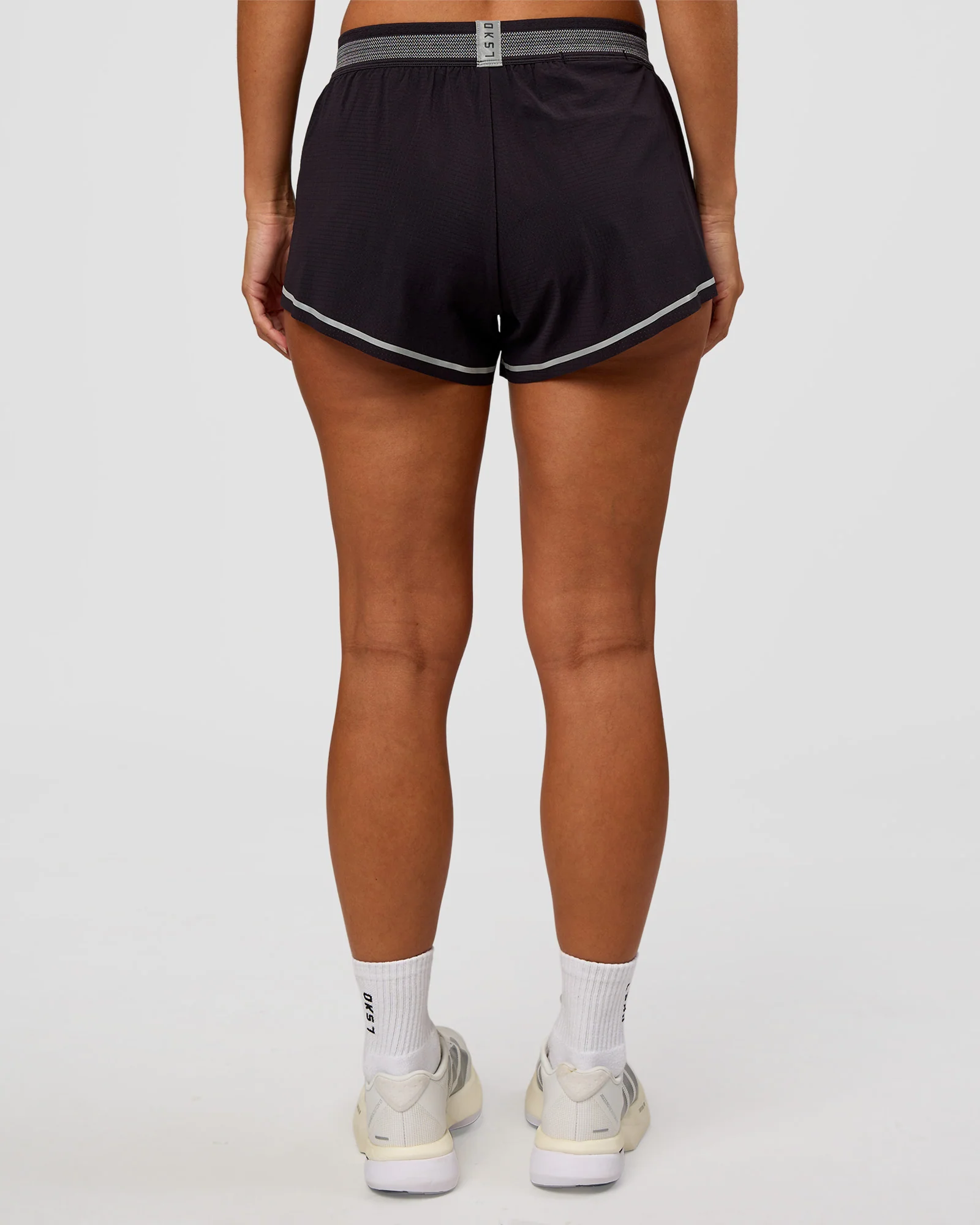 Accelerate 3" Reflective Mid-Rise Running Short - Black-Reflective - Image 4