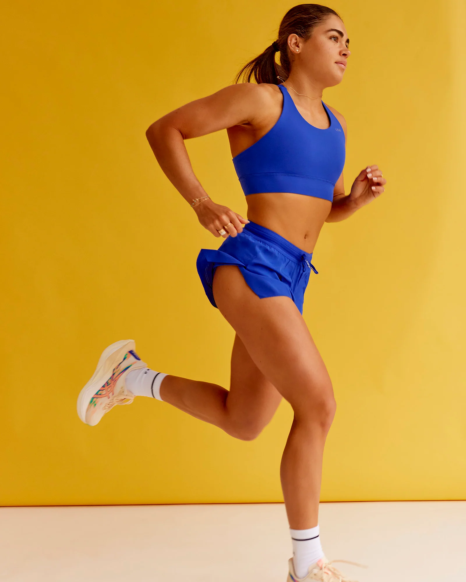 Accelerate 3" Mid-Rise Running Short - Electric Indigo - Image 2