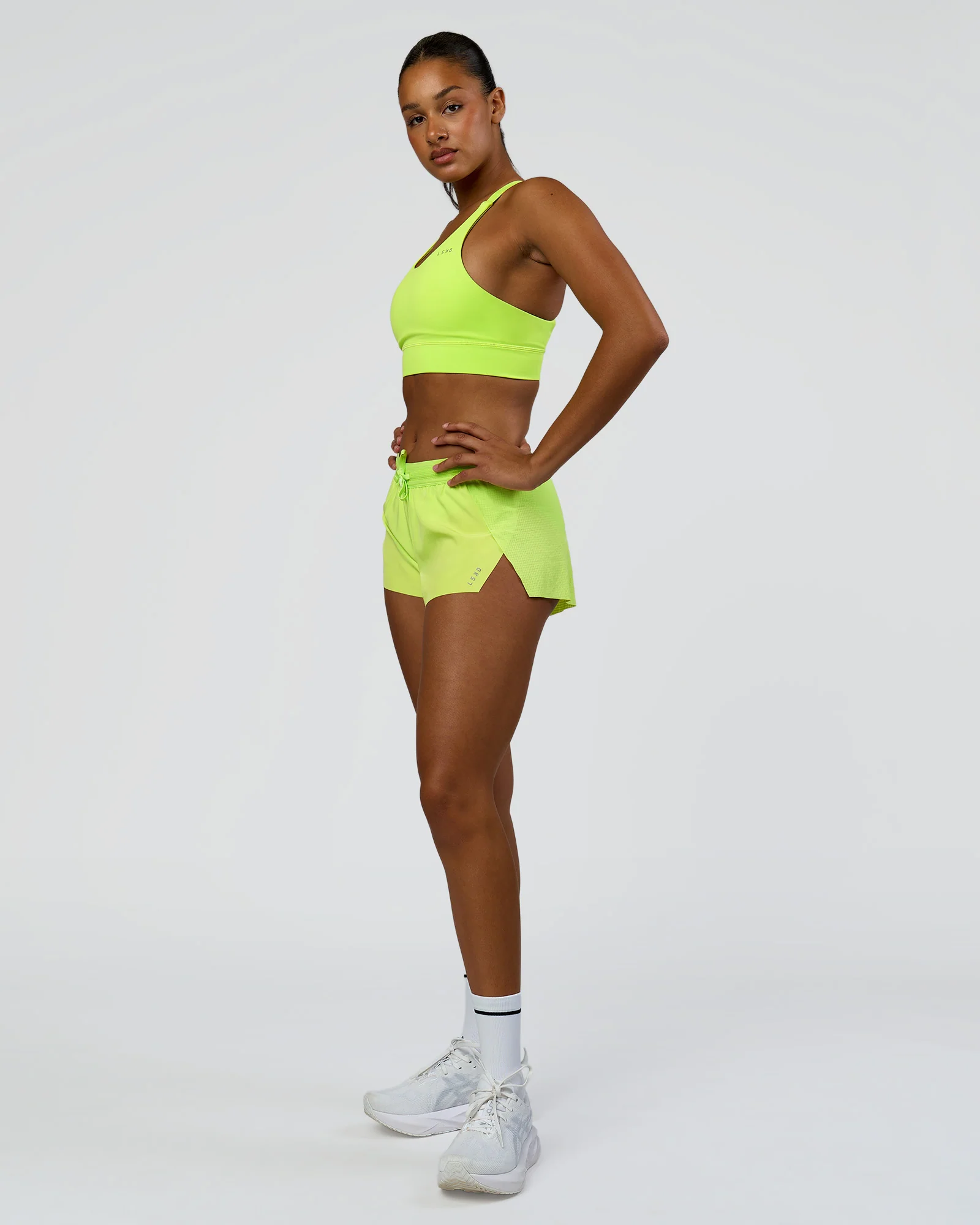 Accelerate 3" Mid-Rise Running Short - Hyper Green - Image 8