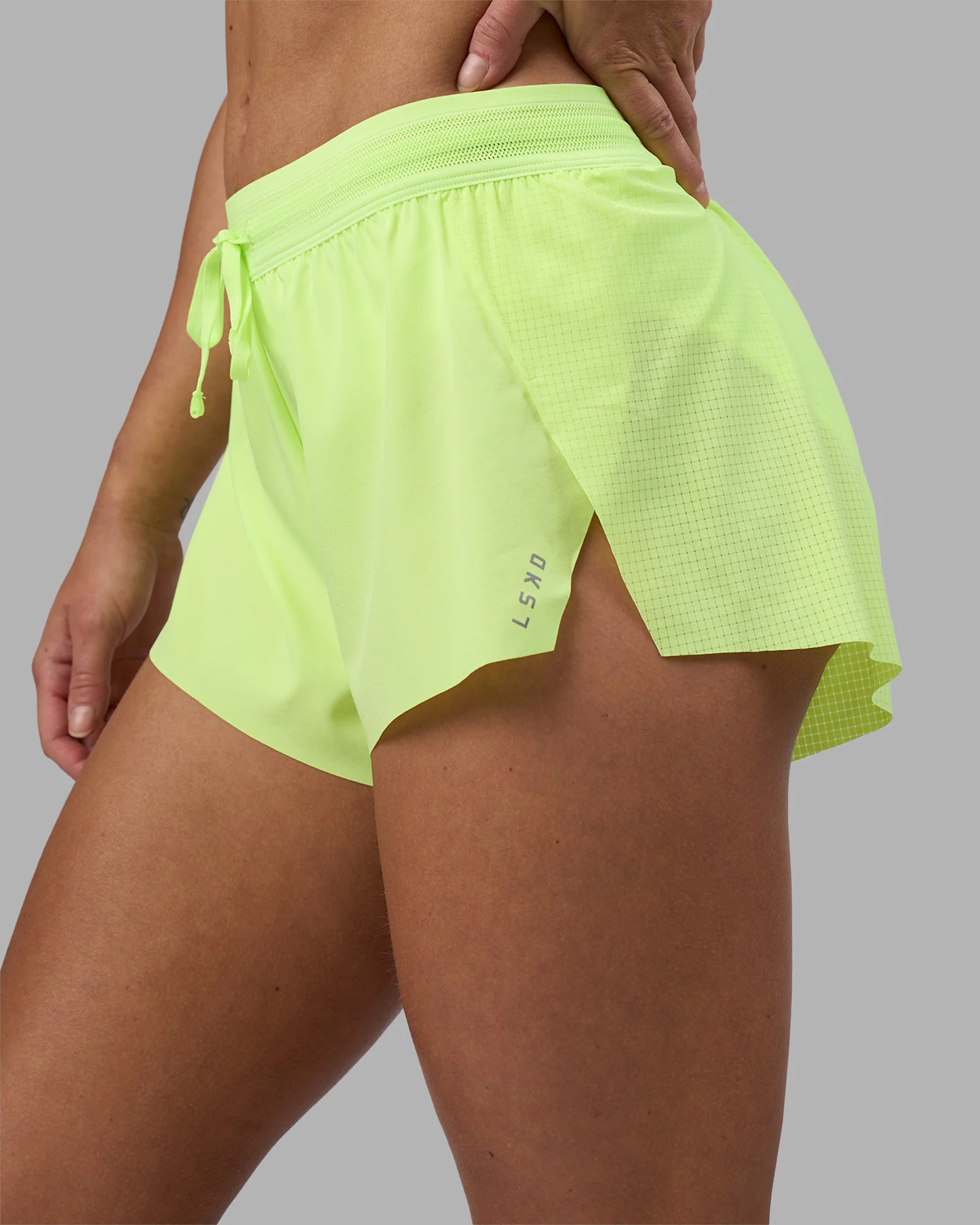 Accelerate 3" Running Short - Lime Glo - Image 9