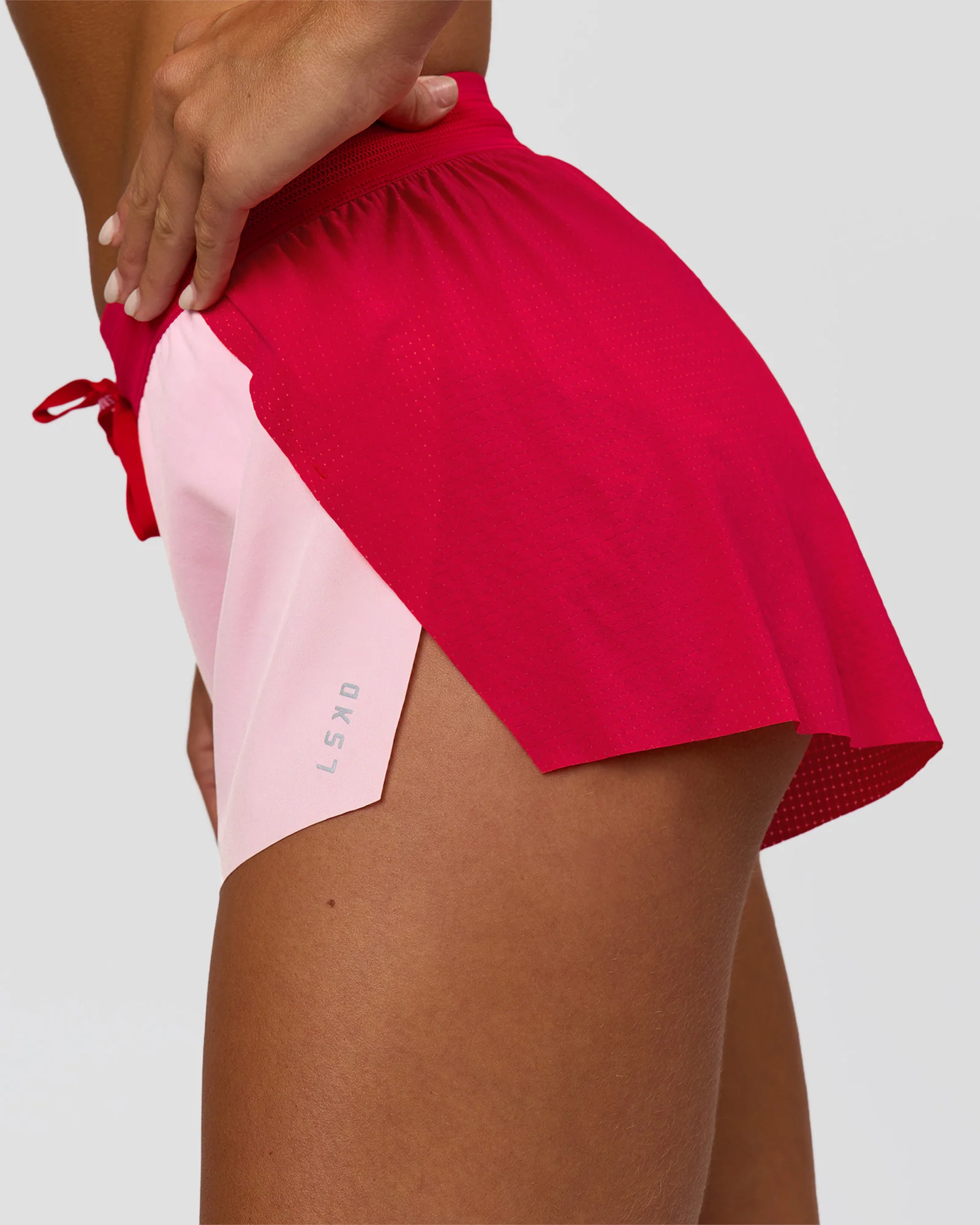 Accelerate 3" Mid-Rise Running Short - Scarlet-Marshmallow - Image 5