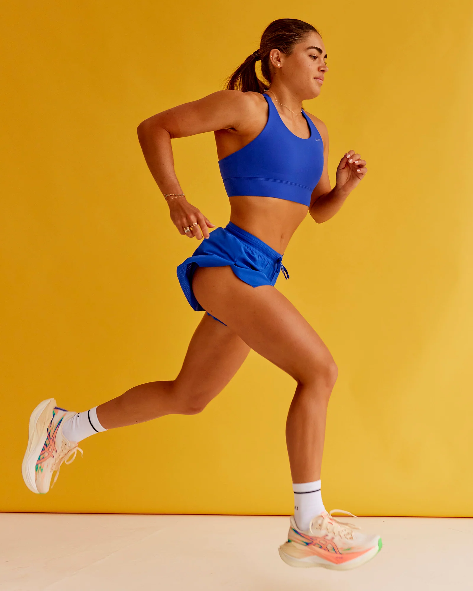 Accelerate Split Strap Sports Bra - Electric Indigo - Image 4
