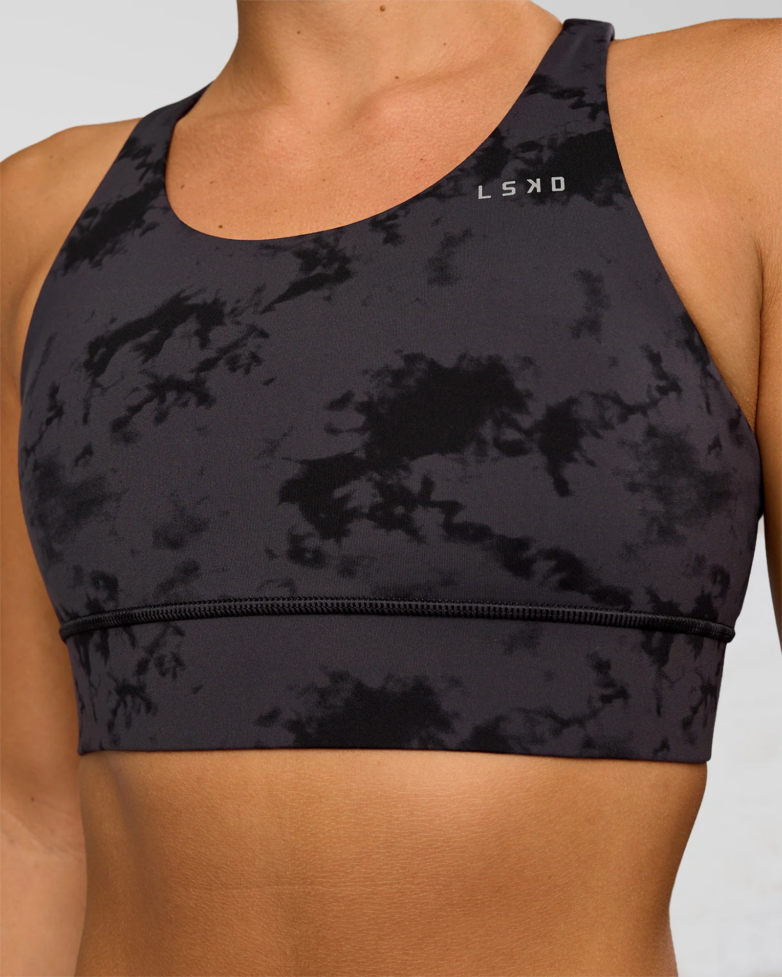 Accelerate Sports Bra - Black Tie Dye - Image 4