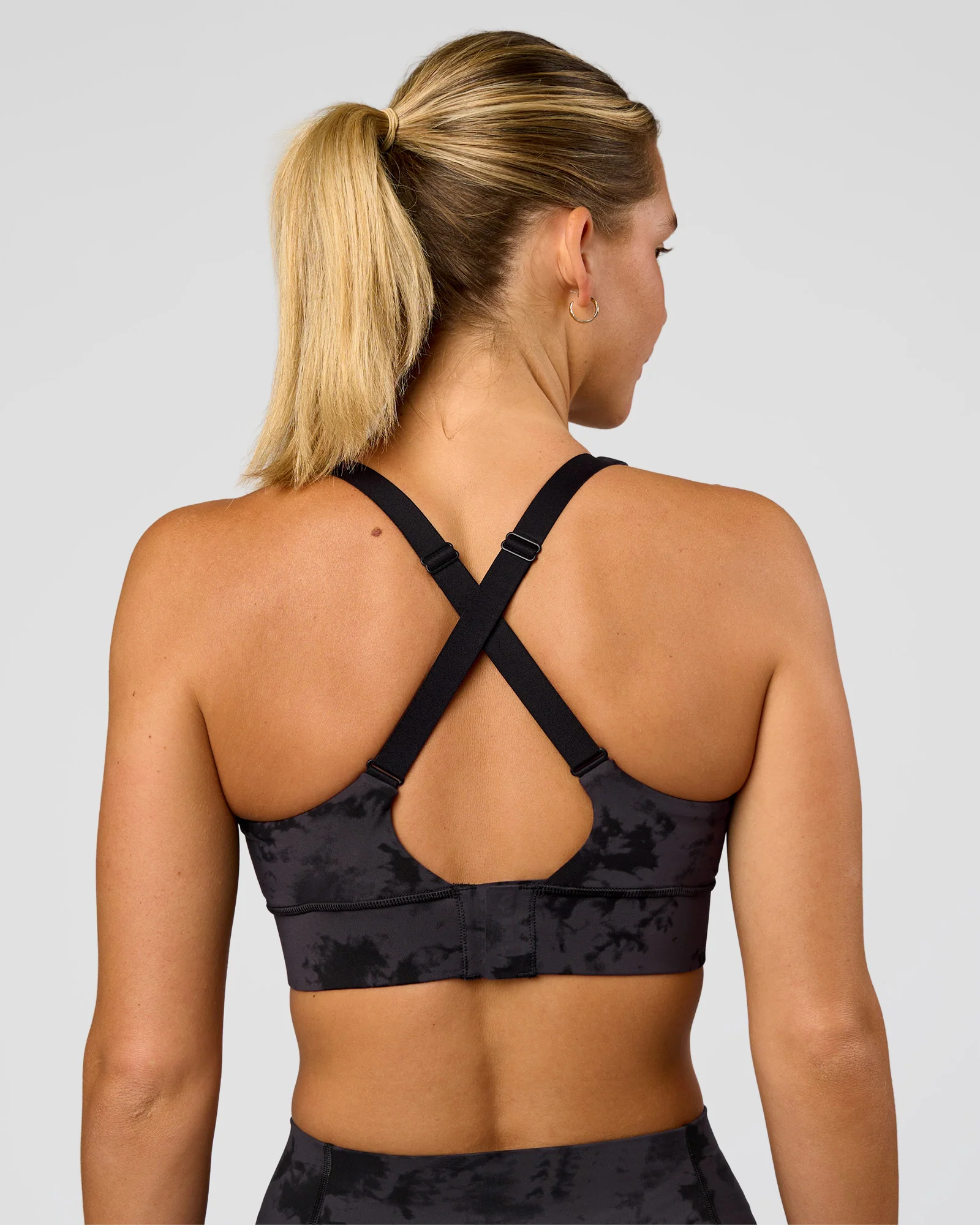 Accelerate Sports Bra - Black Tie Dye - Image 5