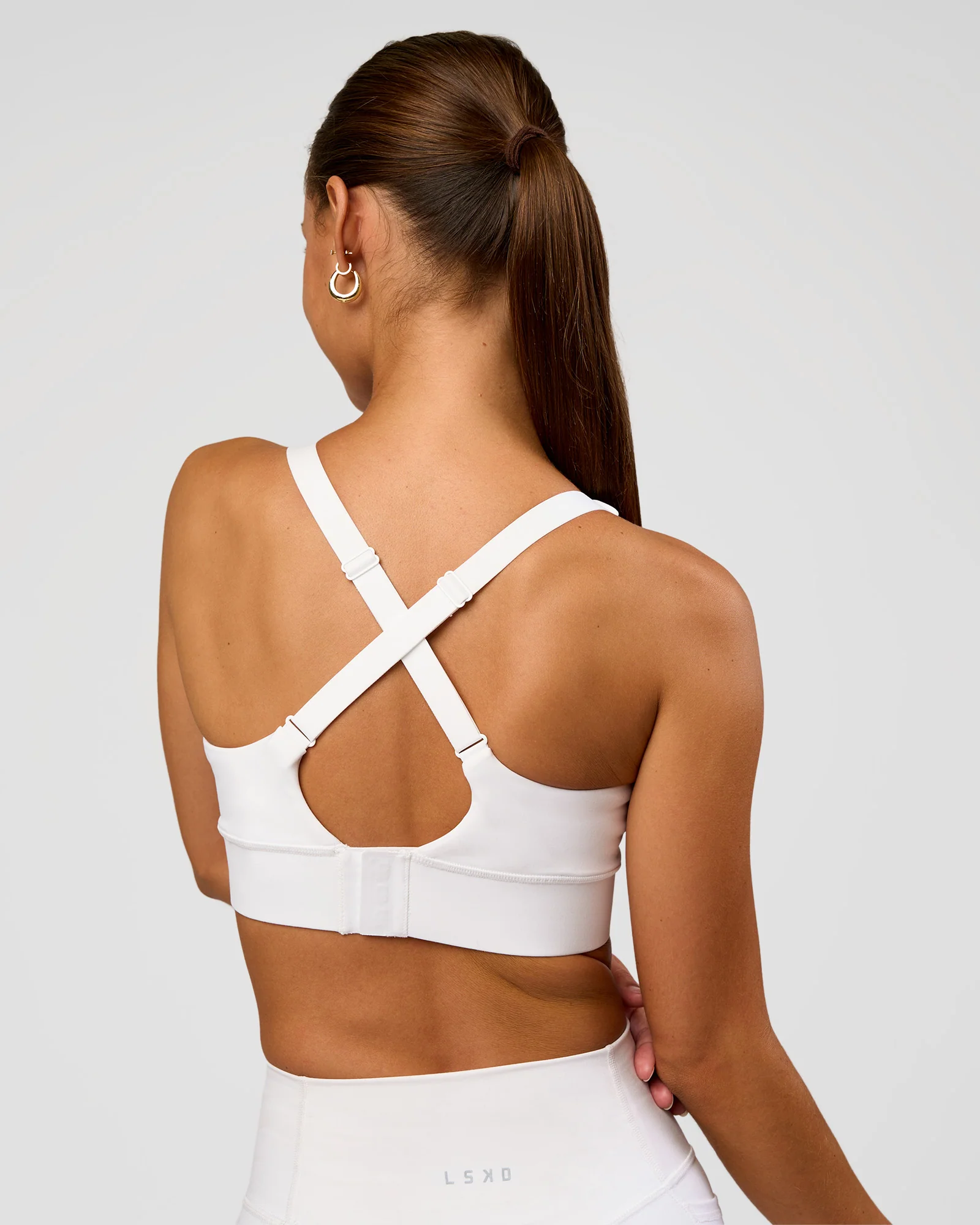 Accelerate Sports Bra - White - Image 2