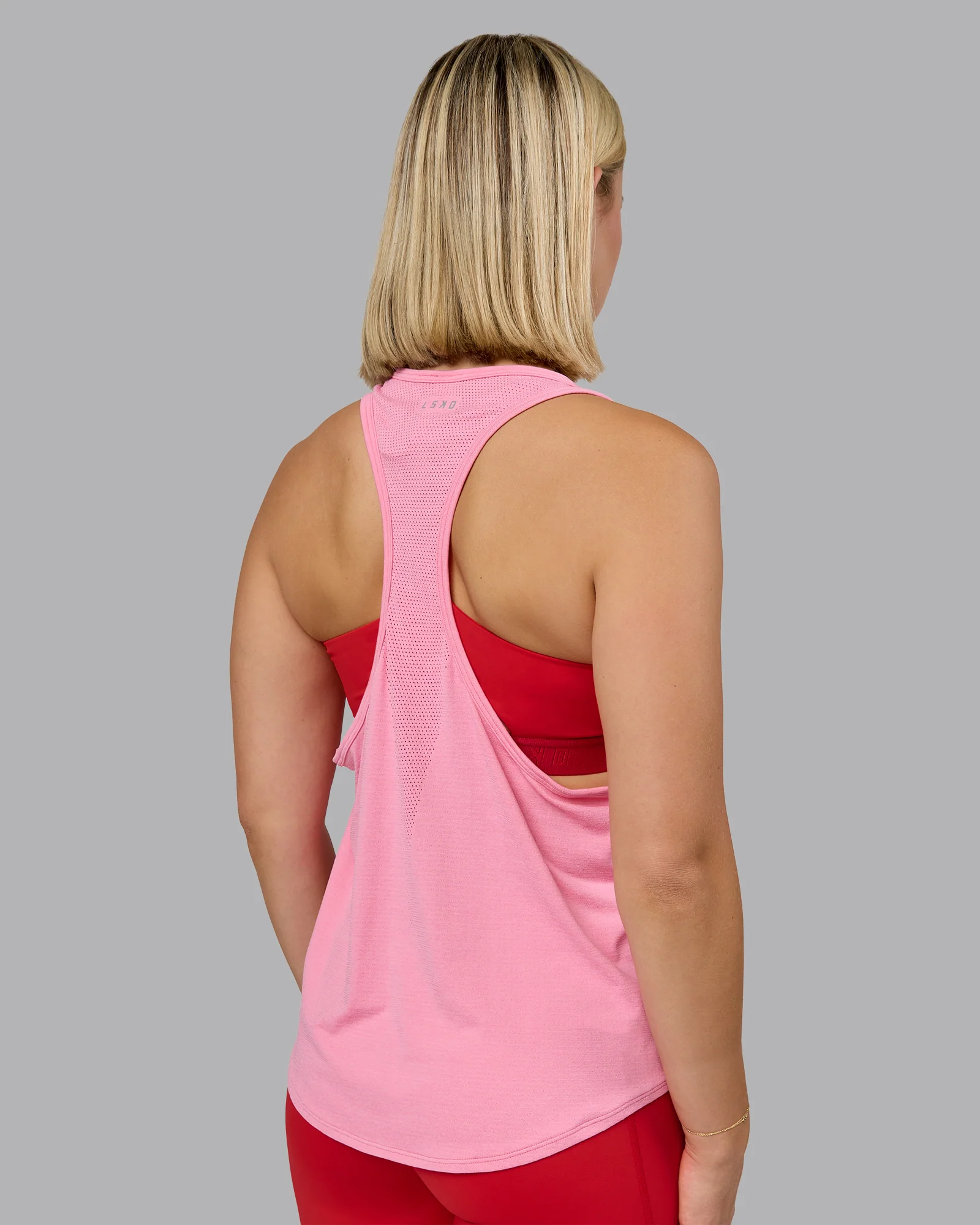 AeroFLX+ Drop Armhole Seamless Tank - Candy Pink/Candy Pink - Image 2