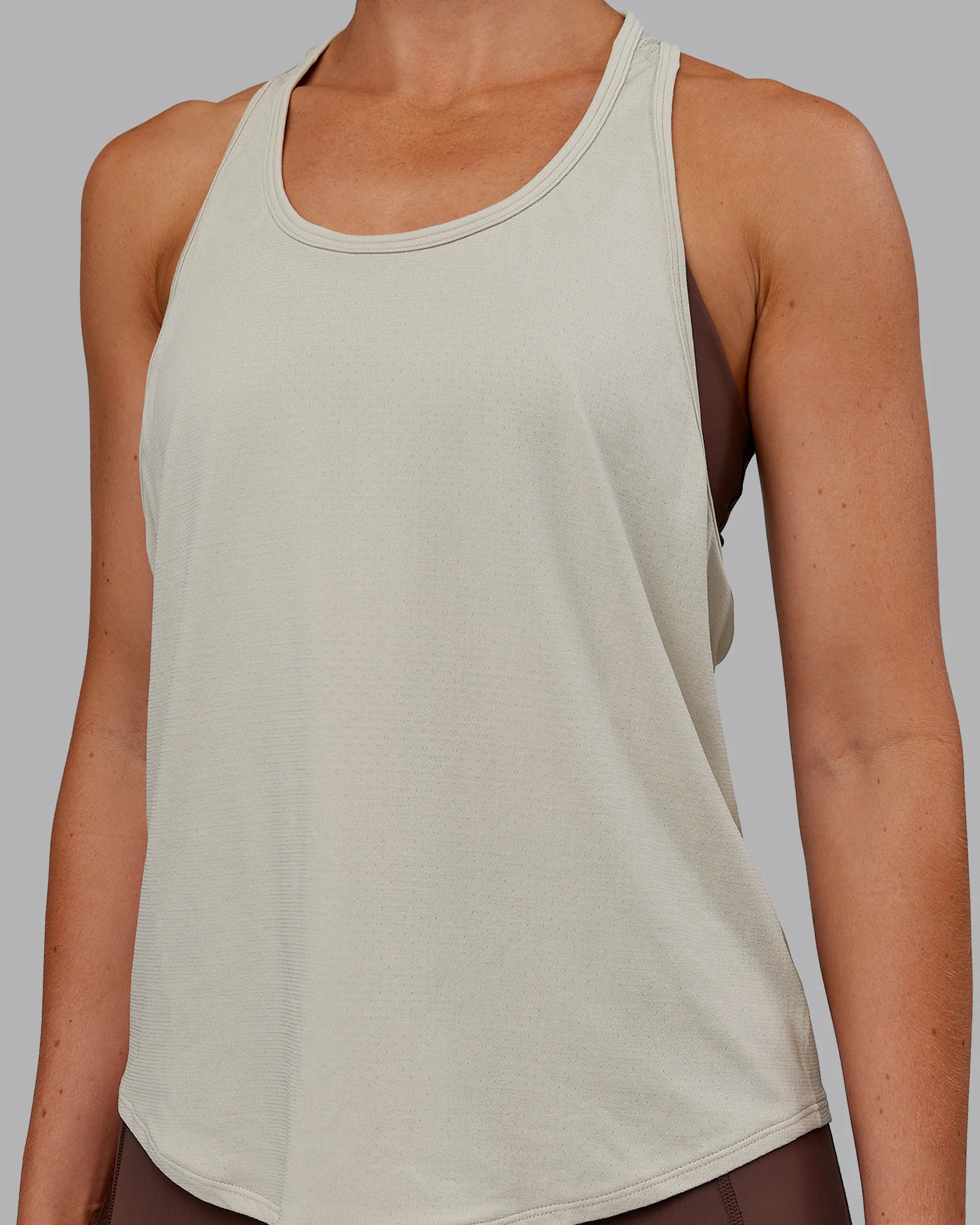 AeroFLX+ Drop Armhole Seamless Tank - Shale Beige/Shale Beige - Image 10