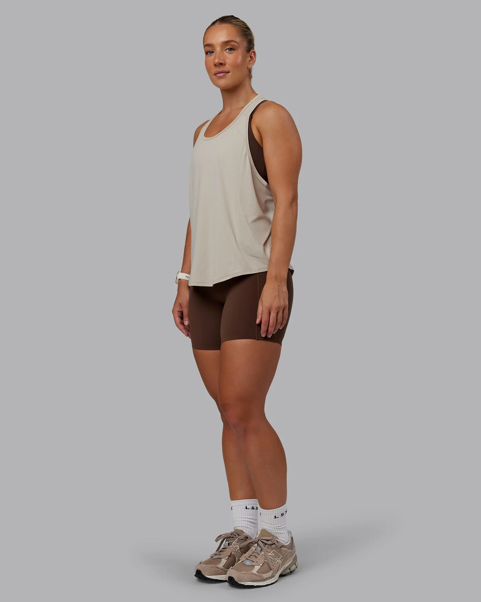 AeroFLX+ Drop Armhole Seamless Tank - Shale Beige/Shale Beige - Image 4