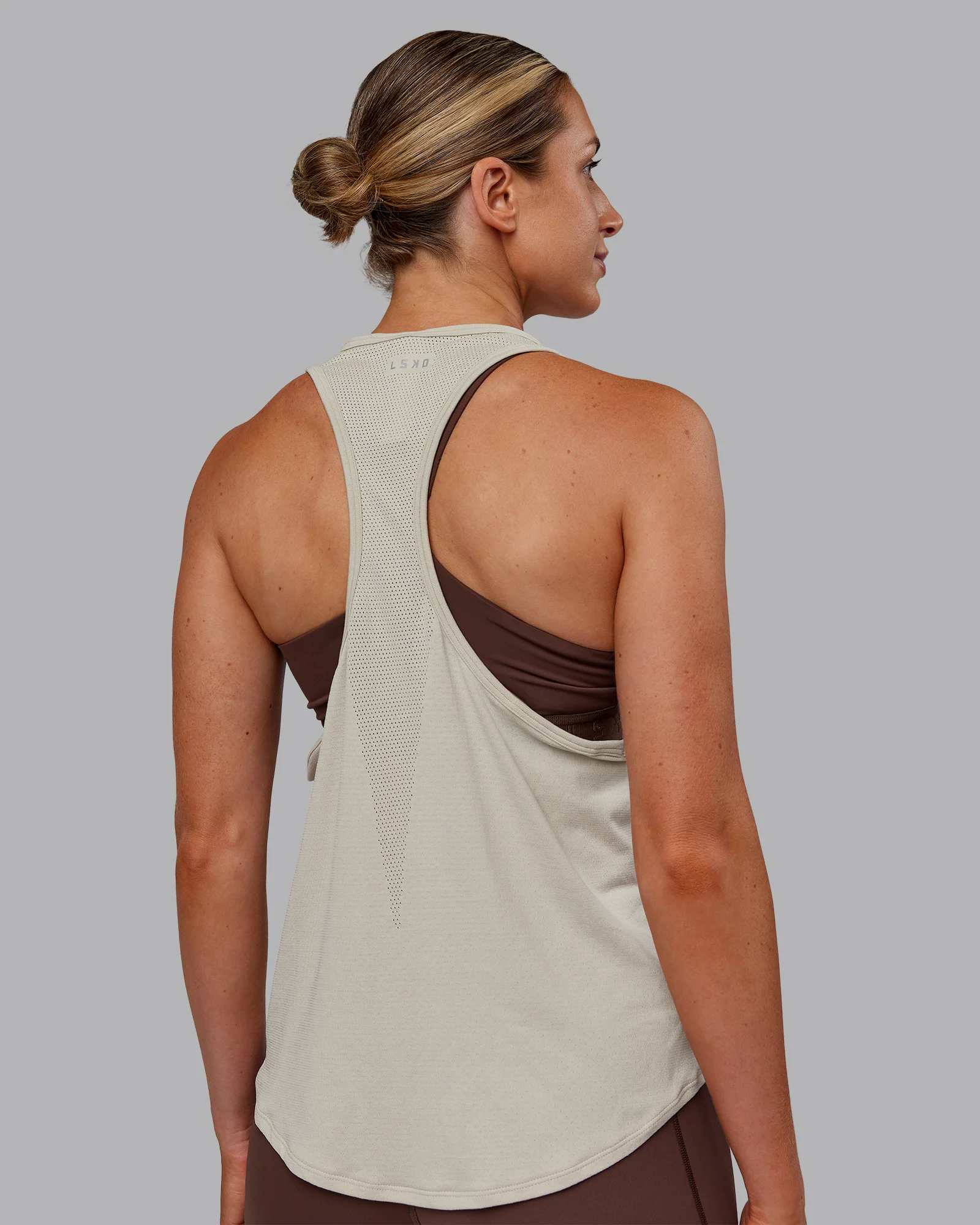 AeroFLX+ Drop Armhole Seamless Tank - Shale Beige/Shale Beige - Image 5