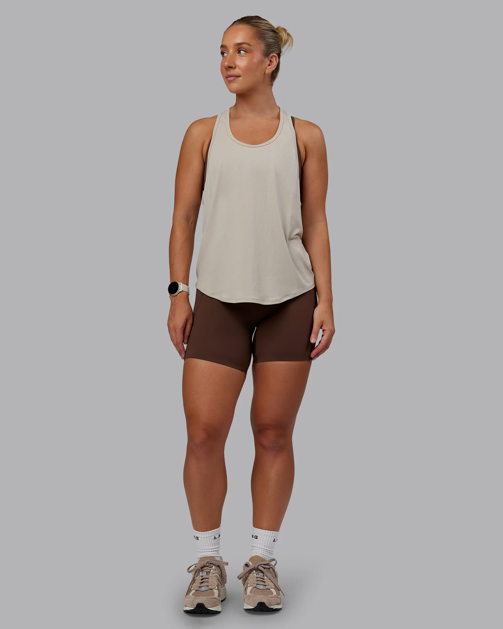 AeroFLX+ Drop Armhole Seamless Tank - Shale Beige/Shale Beige - Image 6