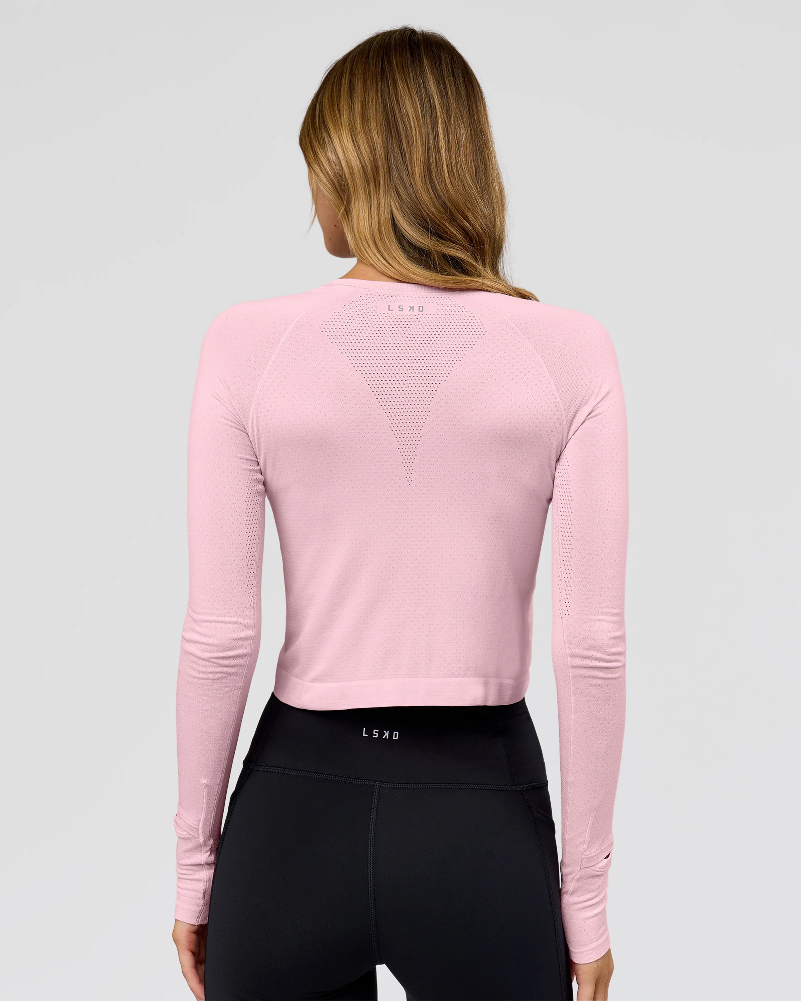 AeroFLX+ Seamless Long Sleeve Skimmer Tee - Marshmallow/Marshmallow - Image 4