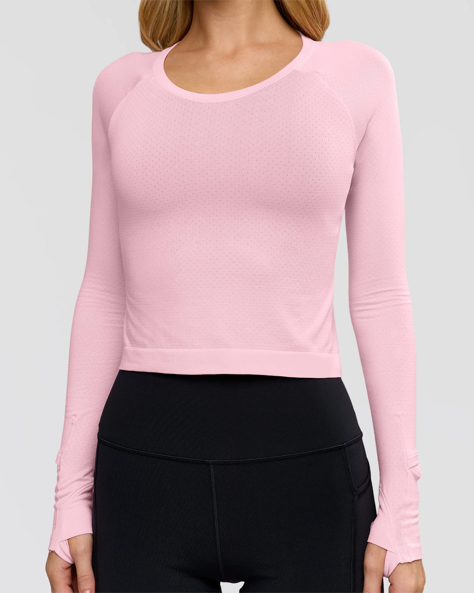 AeroFLX+ Seamless Long Sleeve Skimmer Tee - Marshmallow/Marshmallow - Image 7