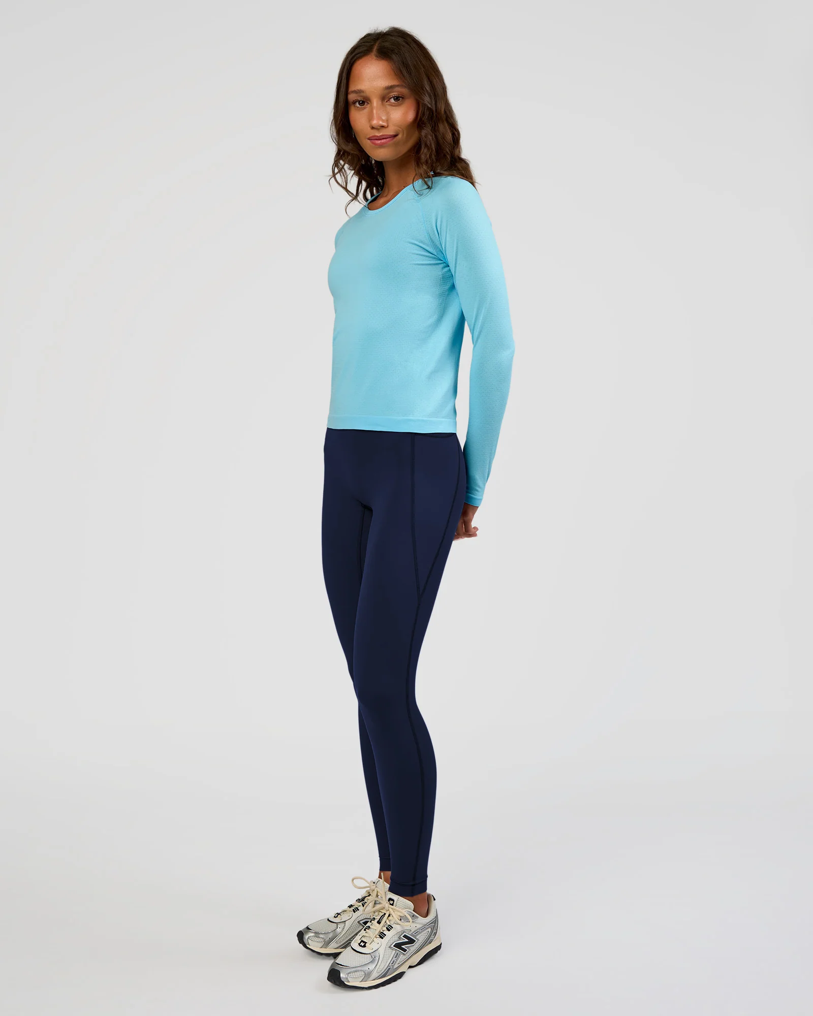 AeroFLX+ Seamless Long Sleeve Tee - Baltic Sea/Baltic Sea - Image 6