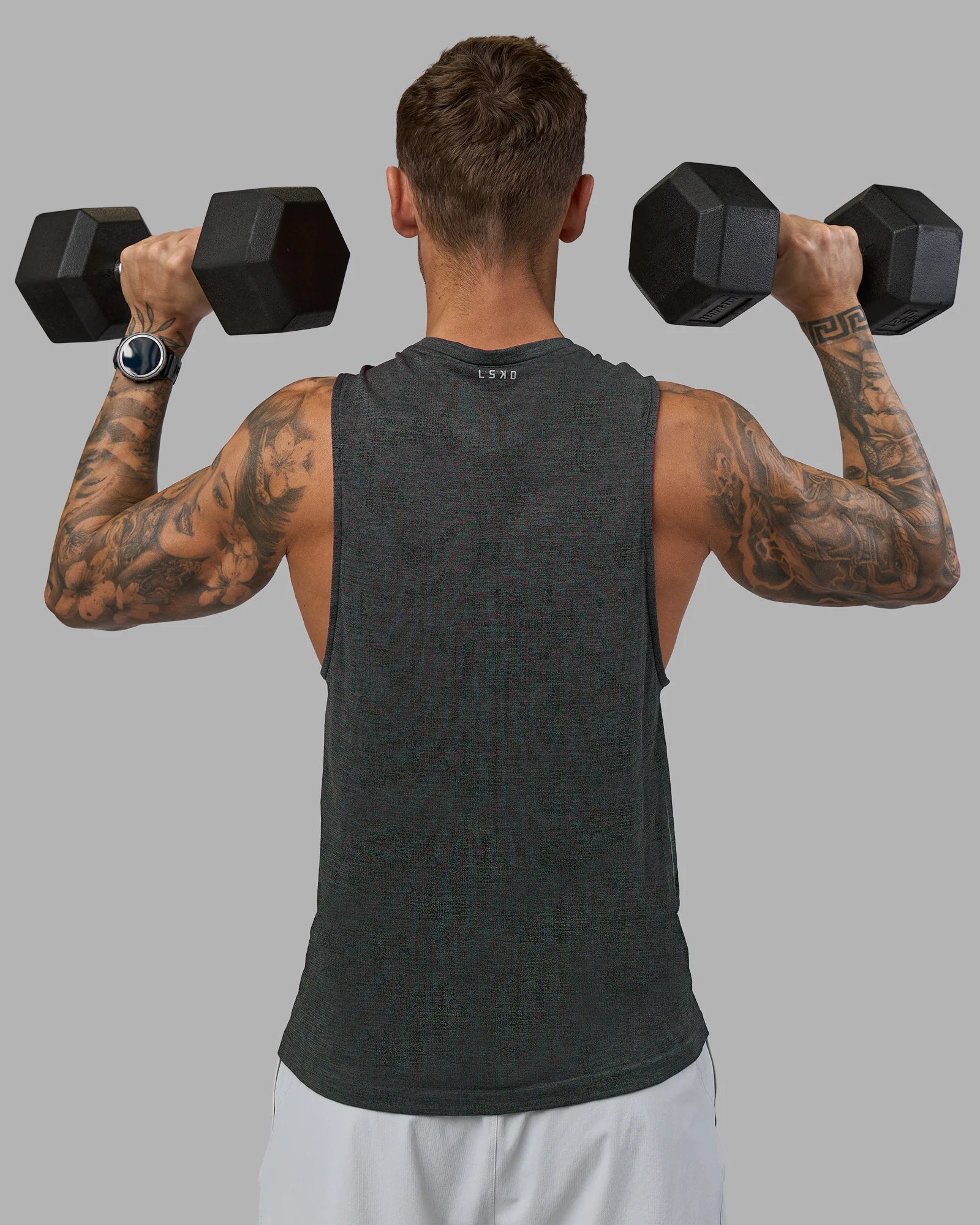 AeroFLX+ Seamless Muscle Tank - Black Camo-Graphite - Image 3