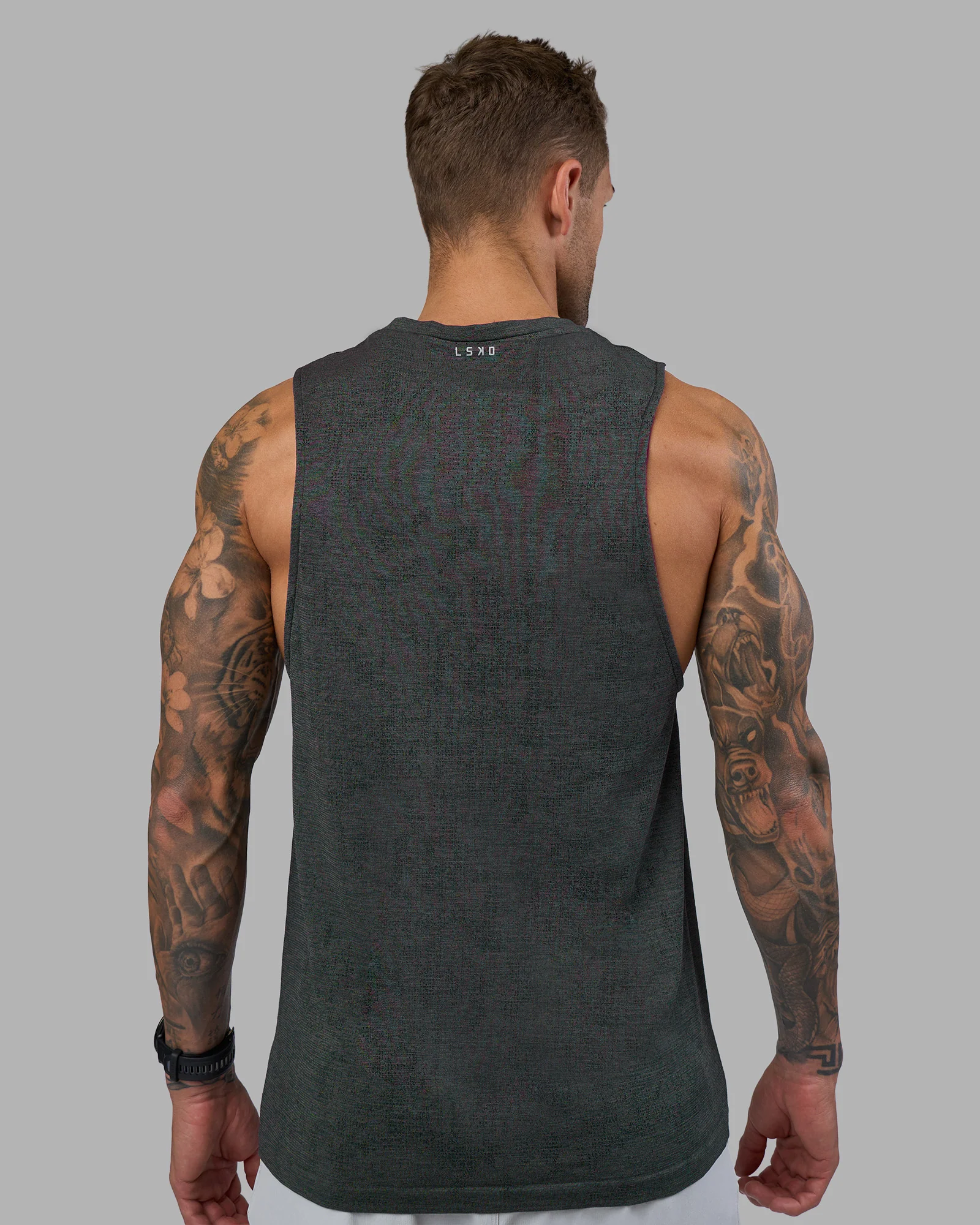 AeroFLX+ Seamless Muscle Tank - Black Camo-Graphite - Image 6