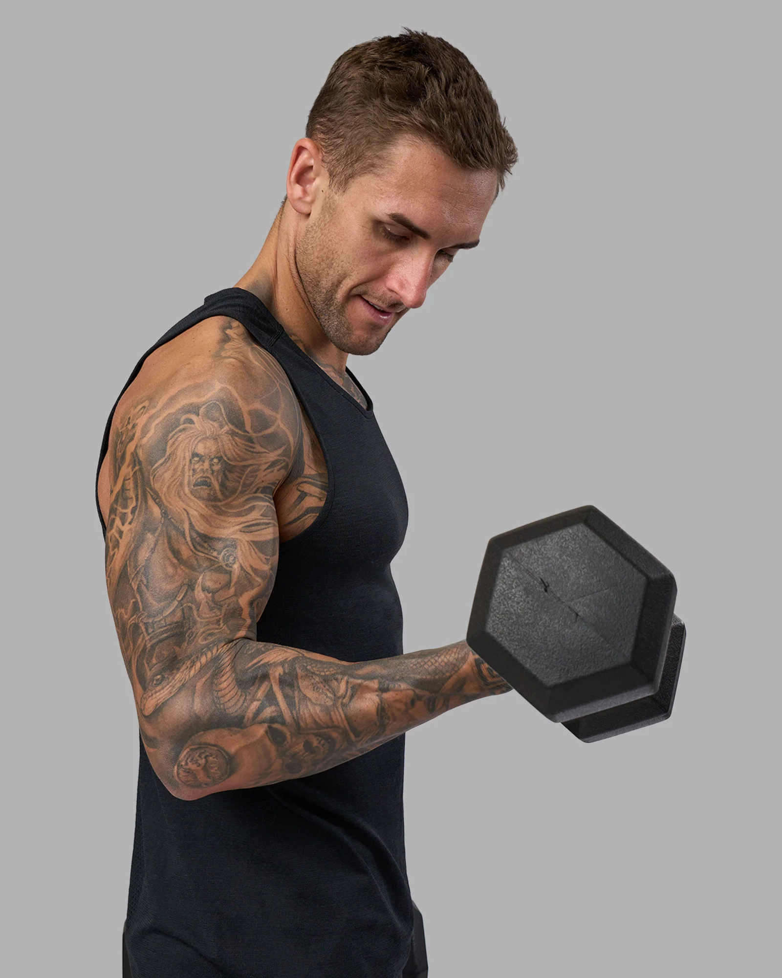 AeroFLX+ Seamless Tank - Black Marl - Image 4