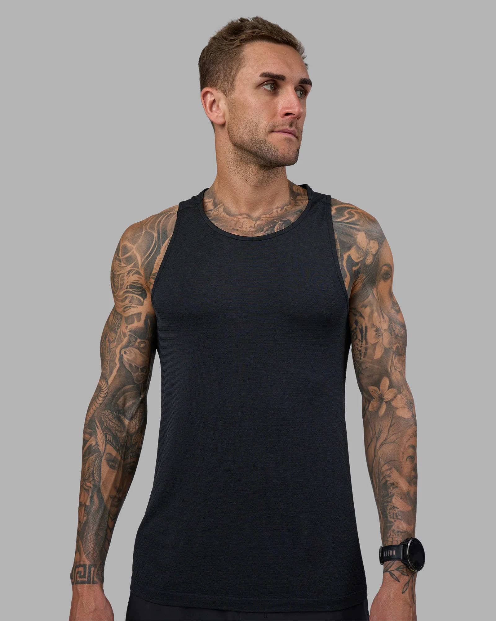 AeroFLX+ Seamless Tank - Black Marl - Image 6