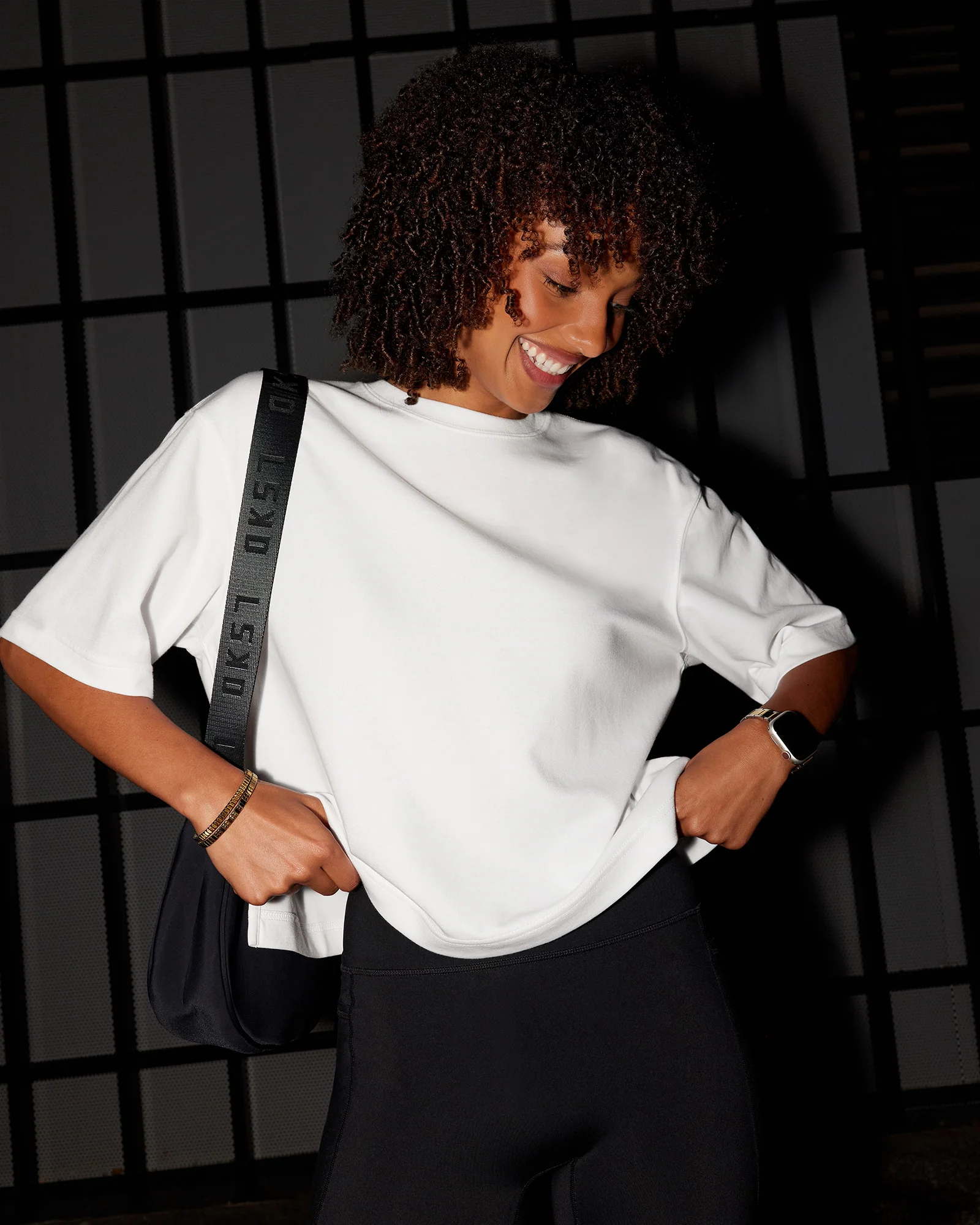 AfterDark ZeroCrease Cropped Tee - White - Image 2