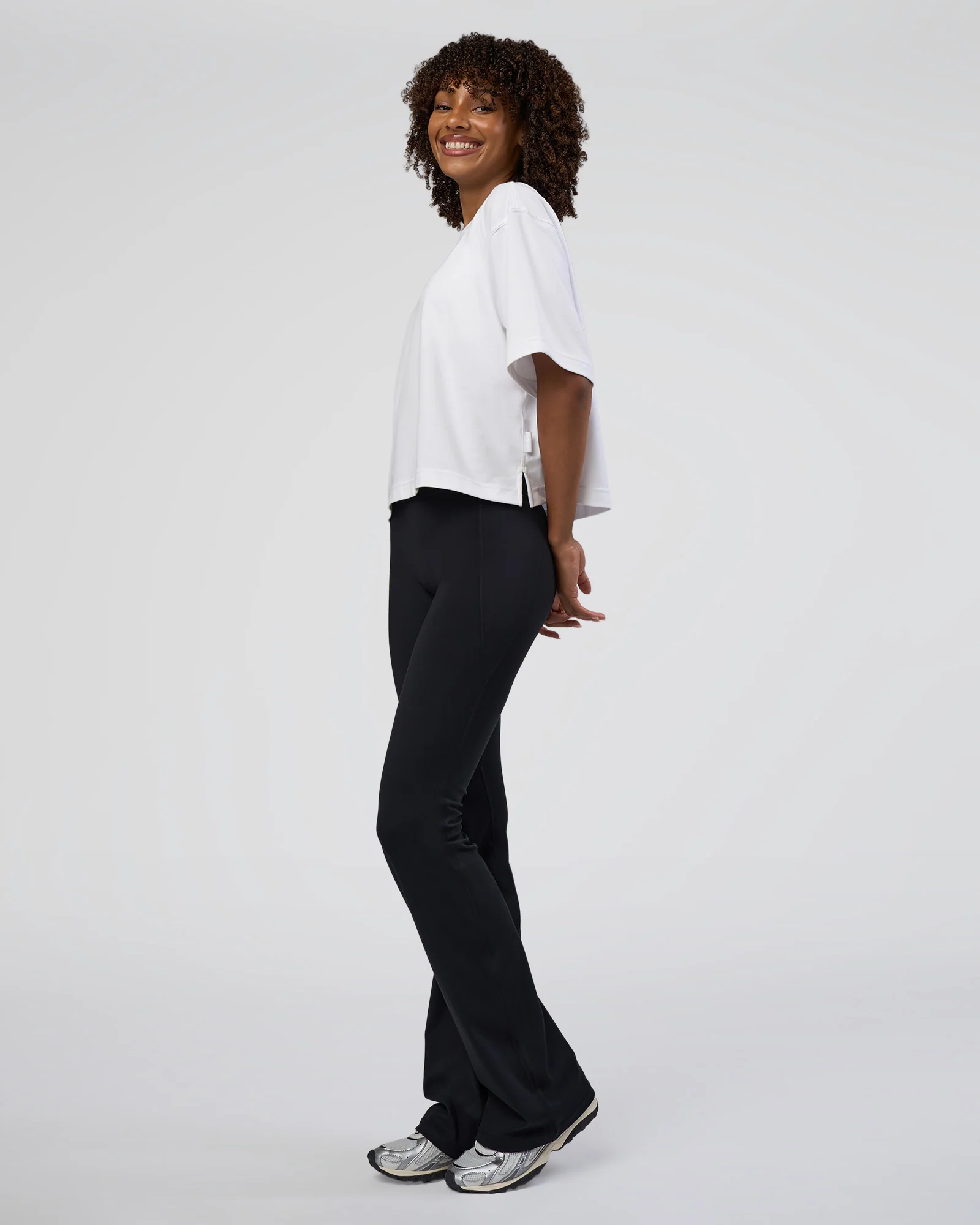 AfterDark ZeroCrease Cropped Tee - White - Image 3