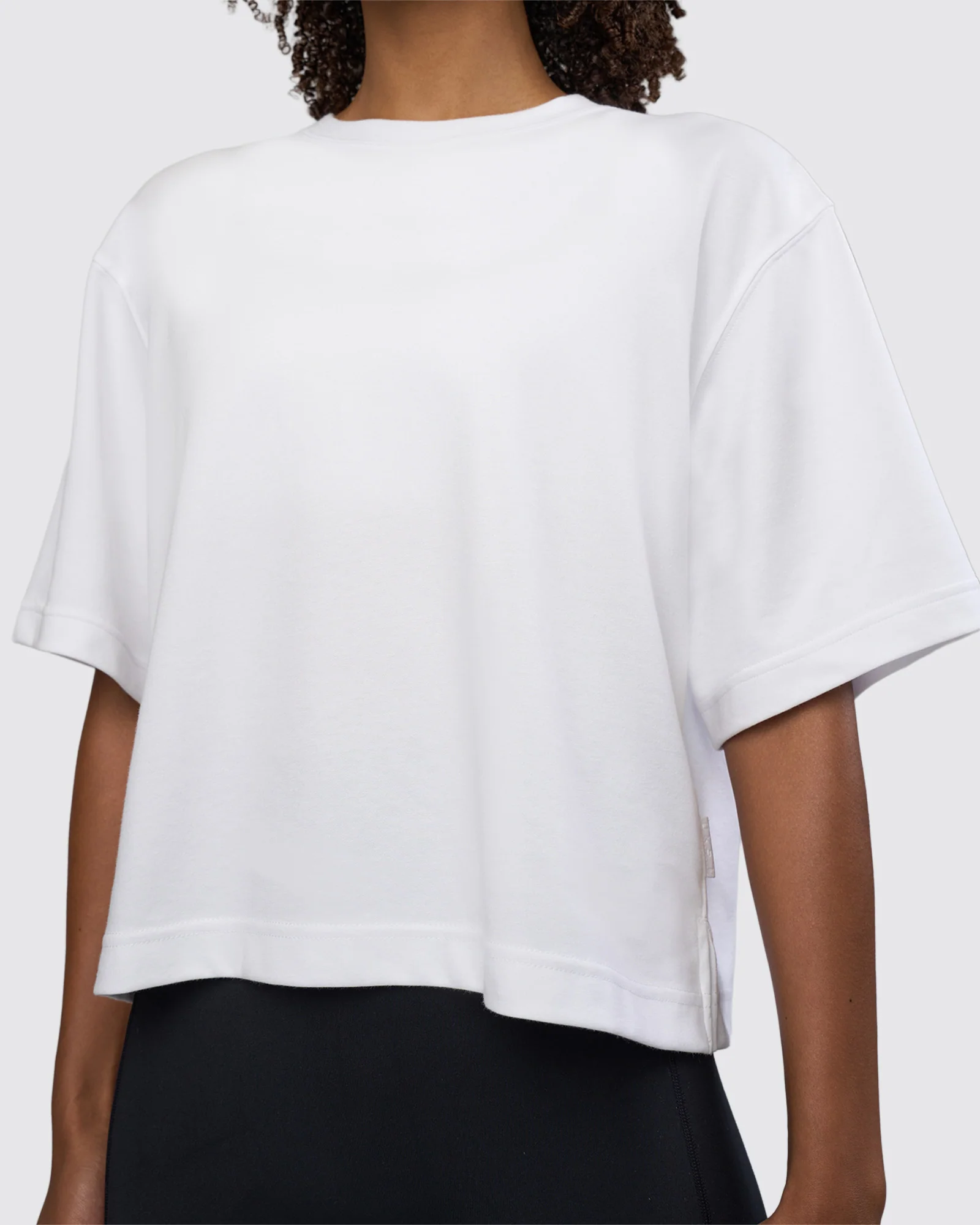 AfterDark ZeroCrease Cropped Tee - White - Image 7