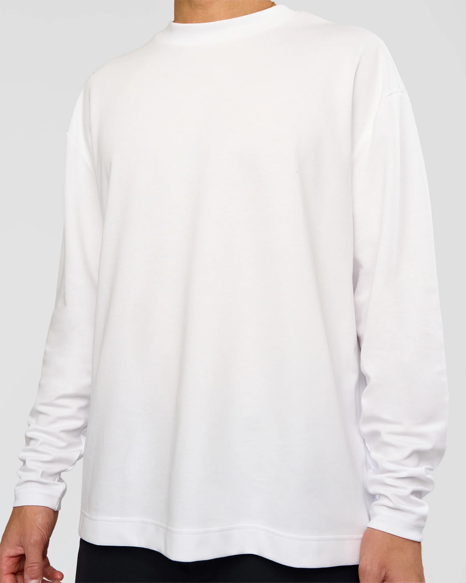 AfterDark ZeroCrease Long Sleeve Tee - White - Image 10